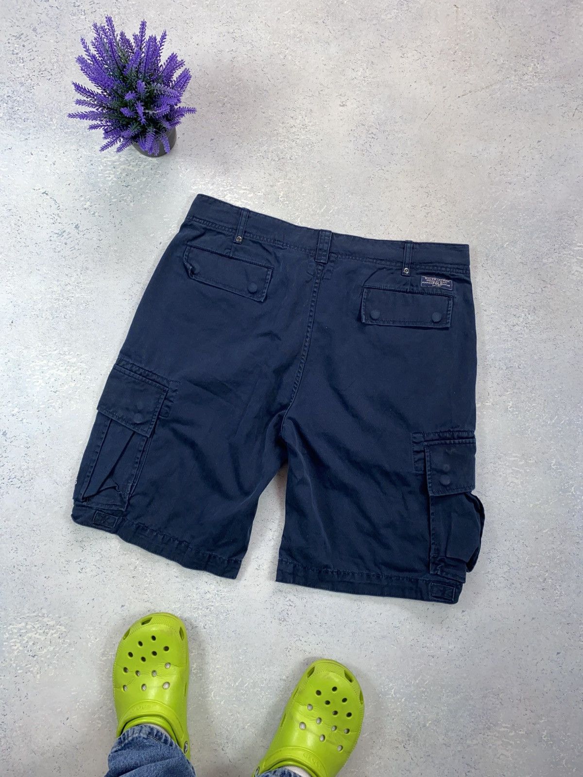 Polo Ralph Lauren × Ralph Lauren × Vintage Vintage Polo Ralph Lauren Men’s Cargo Shorts Size 36 Size US 36 / EU 52 - 6 Thumbnail