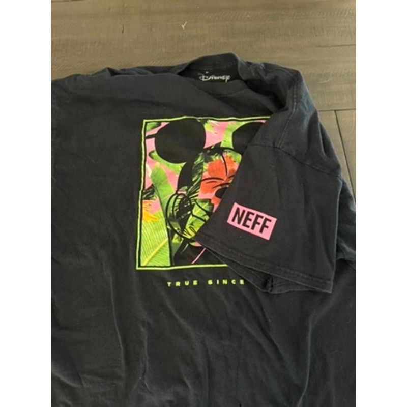NEFF Neff X Disney Men's Mickey Mouse Tropical Floral Graphic Tee Size US L / EU 52-54 / 3 - 3 Thumbnail