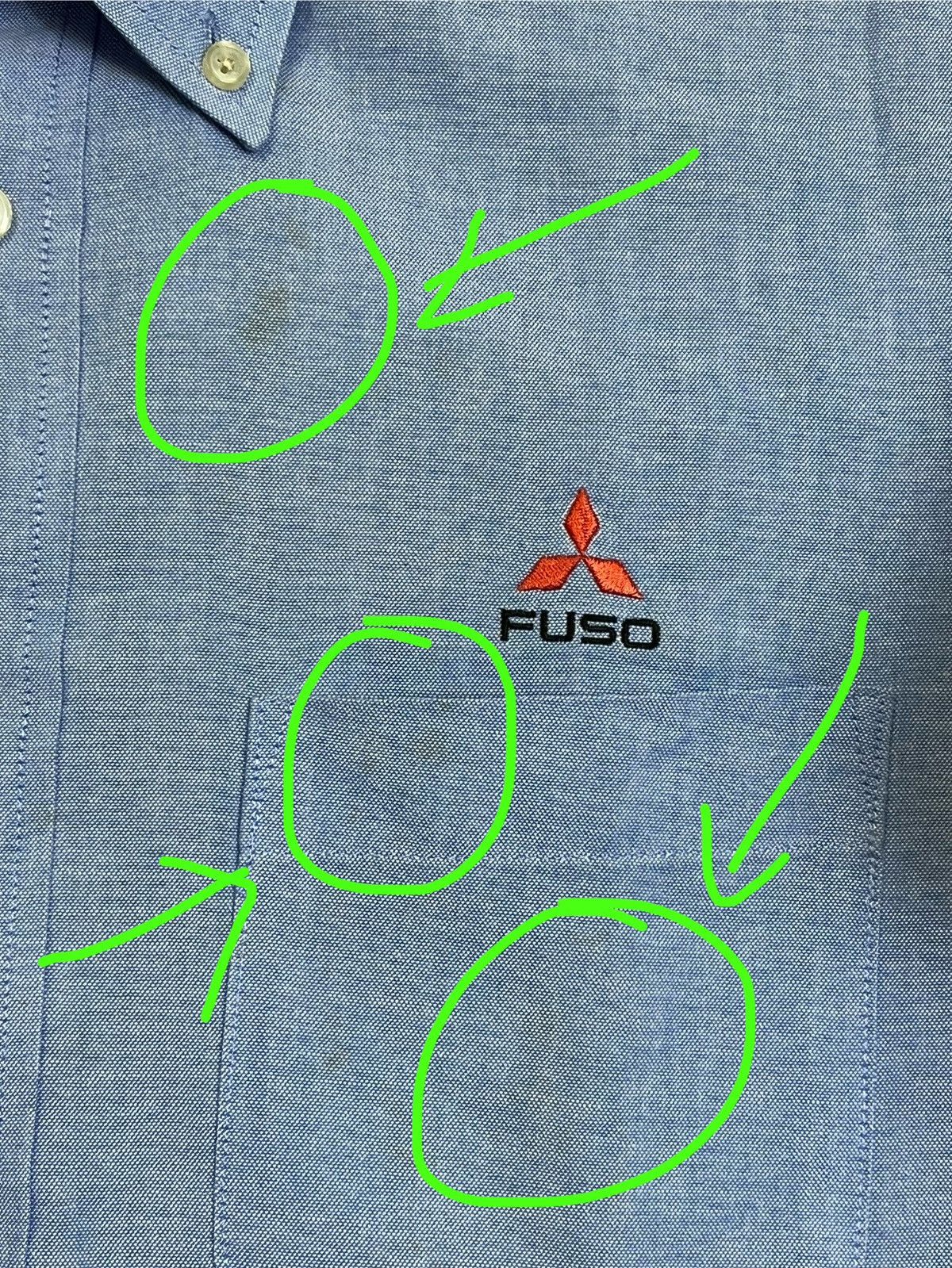 The Workers Club Vintage mitsubishi FUSO truck uniform button ups shirt Size US L / EU 52-54 / 3 - 12 Thumbnail