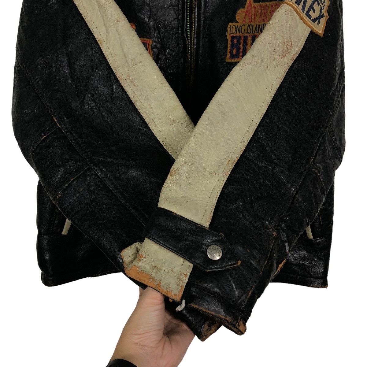 Avirex 🔥80’s Vintage Avirex Leather Varsity Jacket Size US S / EU 44-46 / 1 - 12 Thumbnail
