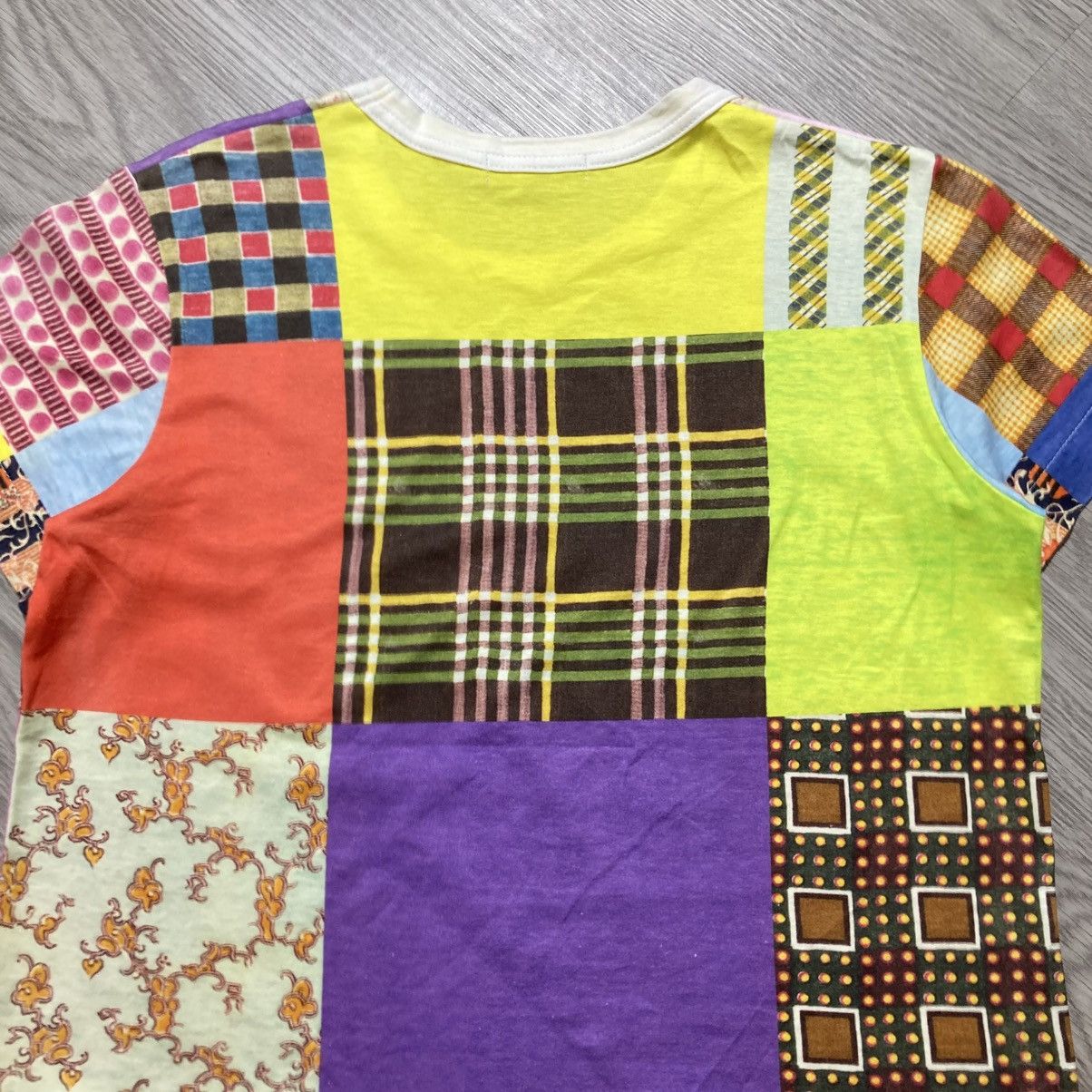Japanese Brand 🇯🇵Vintage Tricot Comme Des Garcons Multi Pattern Tee Designer Size US XS / EU 42 / 0 - 10 Thumbnail