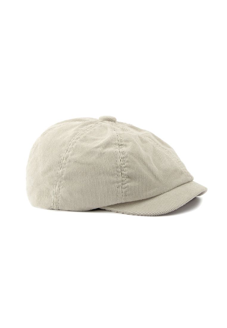 Other British Vintage Beige Corduroy Octagonal Hat Size ONE SIZE - 1 Thumbnail