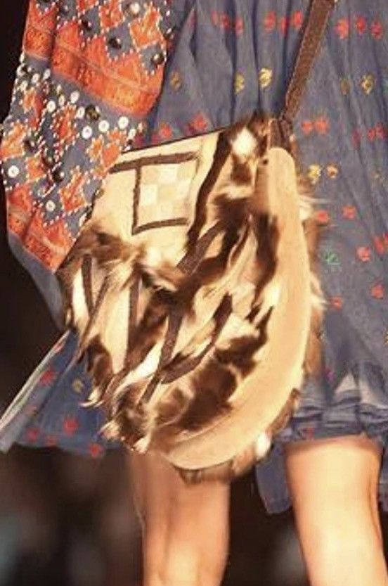 Dior Dior by John Galliano Runway FW02 Oversized Fur Saddle Bag Size ONE SIZE - 3 Thumbnail