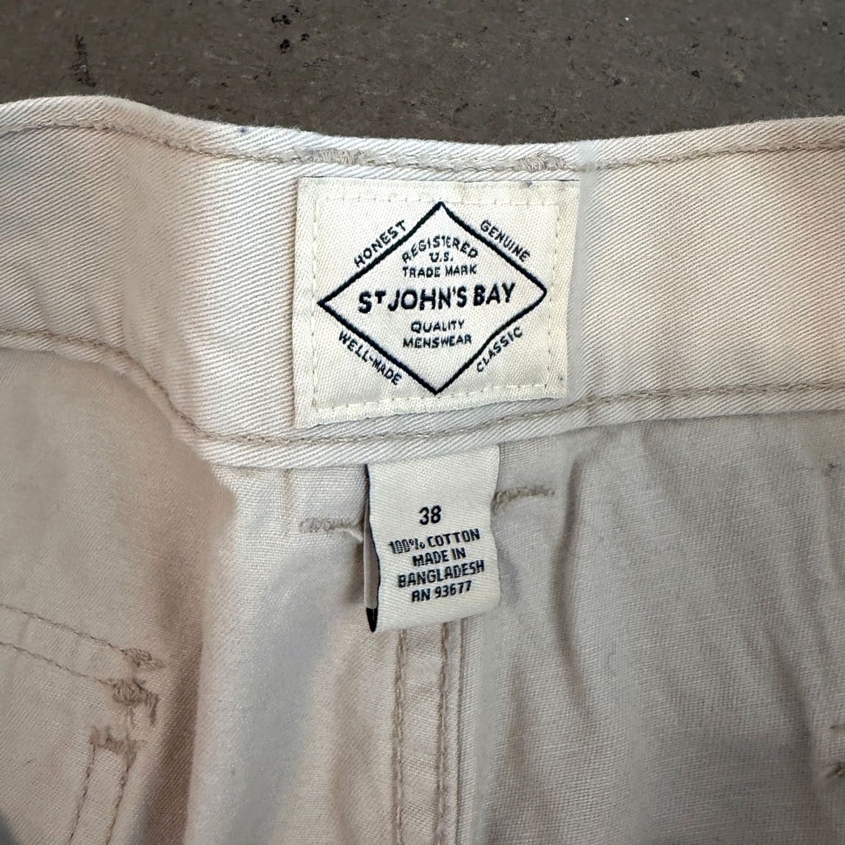 Vintage VINTAGE Nature Granola White Cargo Men Shorts St Johns Bay 38 M Regular XS? Size US 31 - 3 Thumbnail