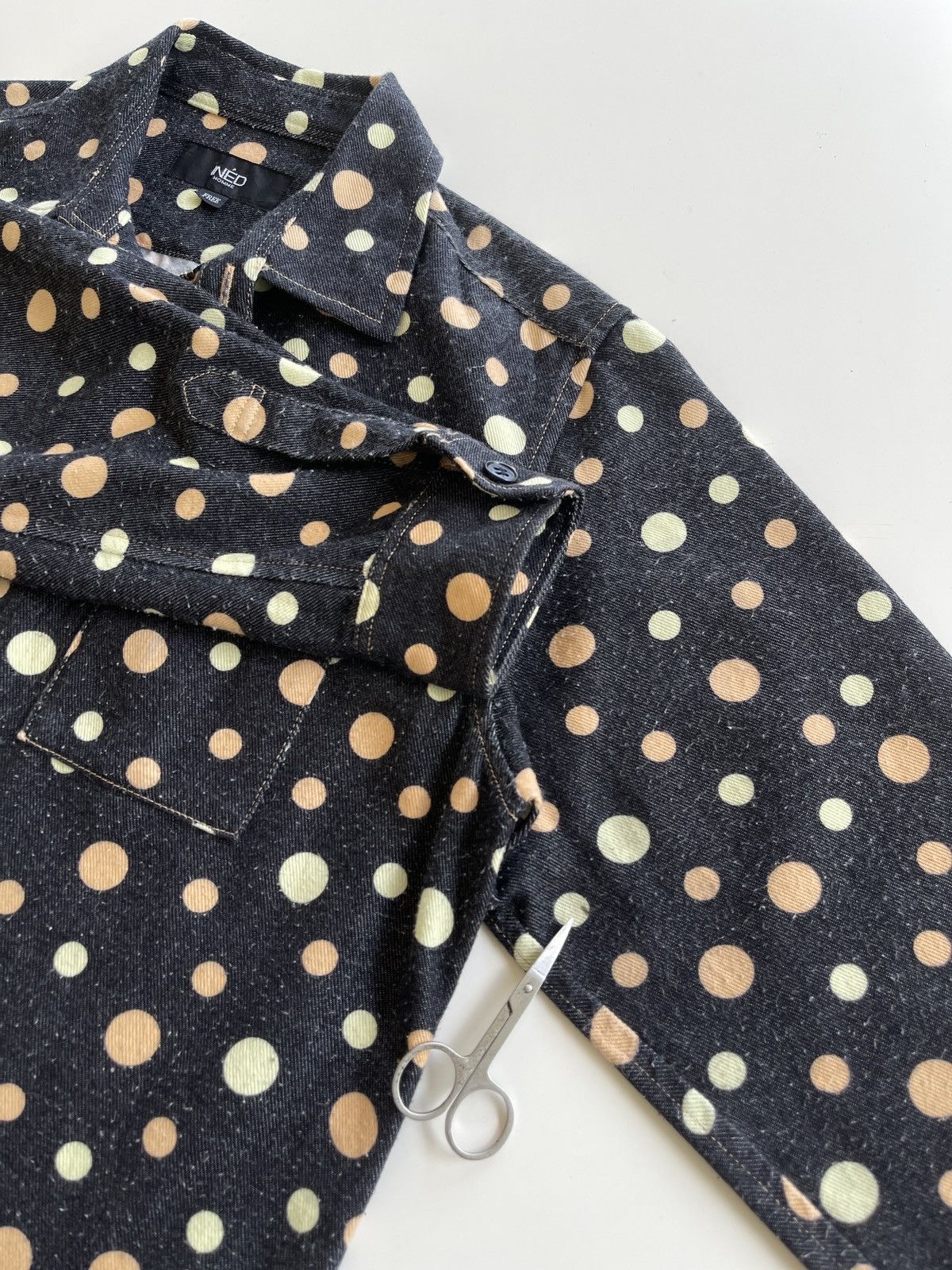 Yohji Yamamoto Ined Homme Yohji Yamamoto Polka Dot Zip Up Jacket Size US S / EU 44-46 / 1 - 12 Thumbnail