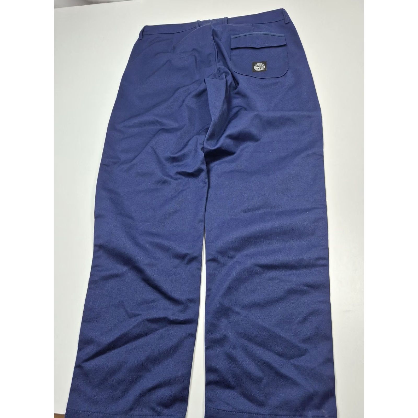 Stone Island Stone Island Chino Pants Mens 34x31 Blue Canvas Logo Italy NWT Straight Pocket Pants Size US 34 / EU 50 - 7 Thumbnail