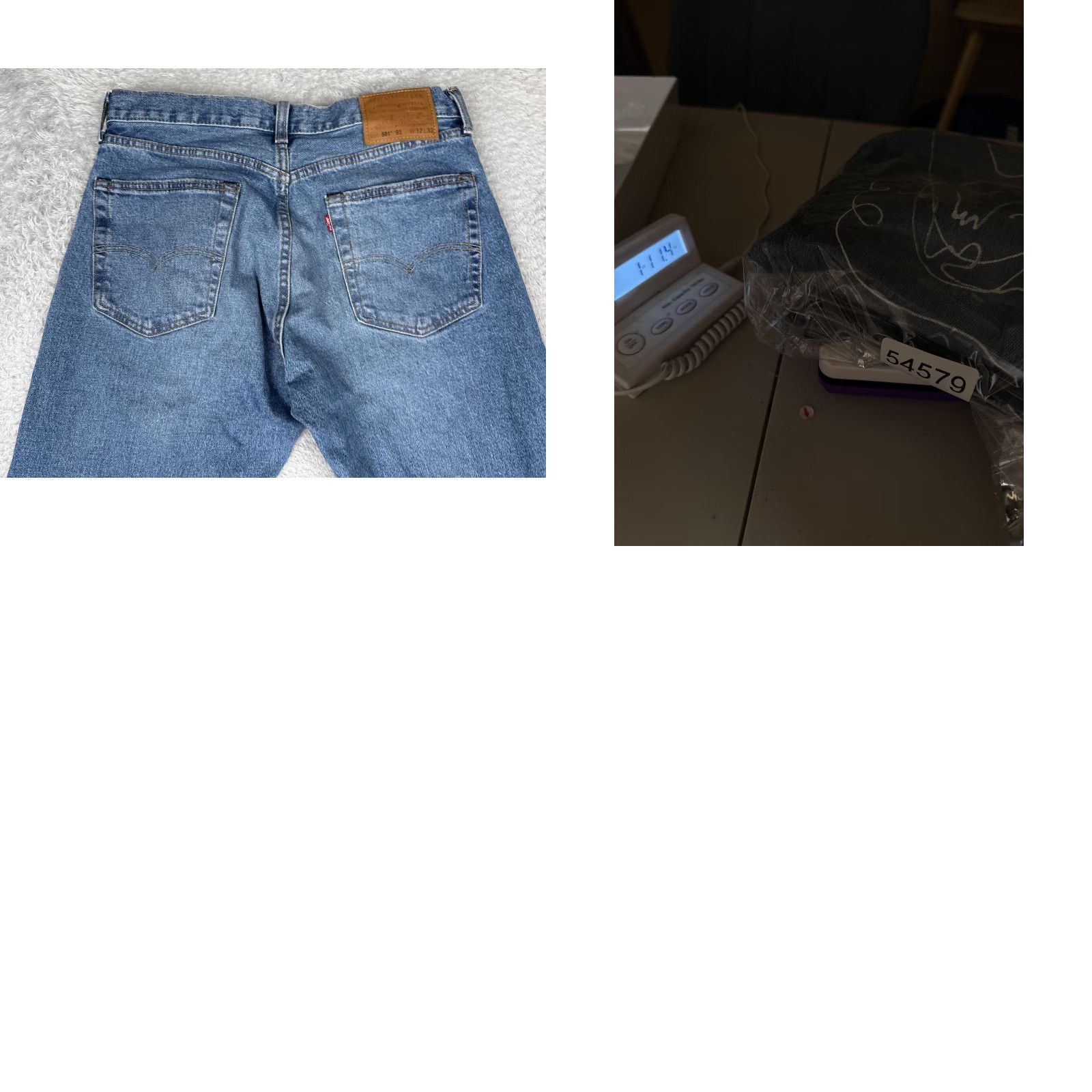 Levi's Levis Premium 501 93 Jeans Mens 32x32 Blue Straight Button Fly Abstract Graphic Size US 32 / EU 48 - 11 Thumbnail