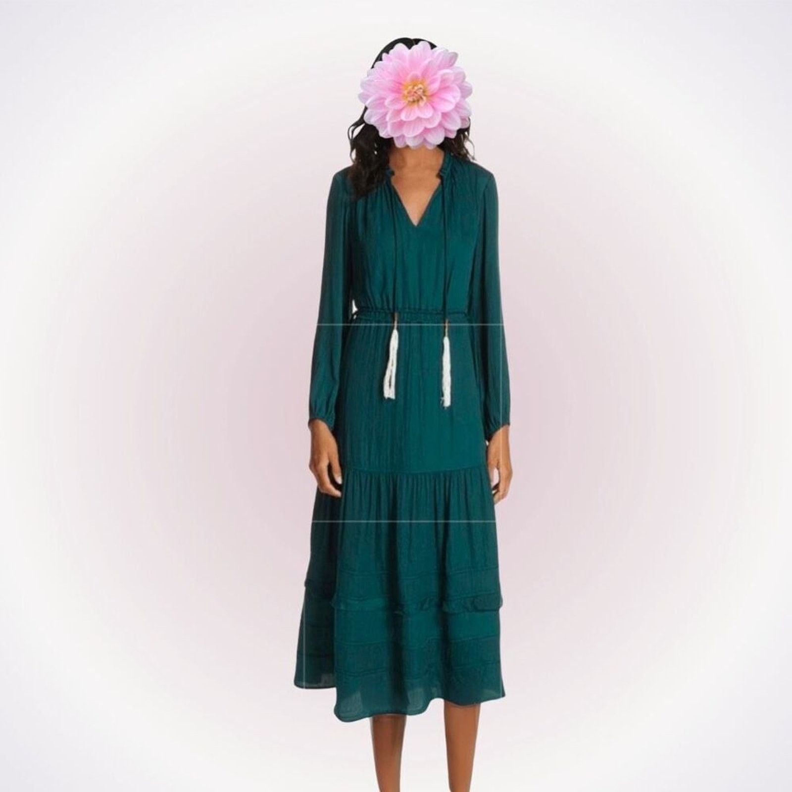 Other Dolan Green Maxi Dress with Tassels | Sz S Size S / US 4 / IT 40 - 1 Thumbnail