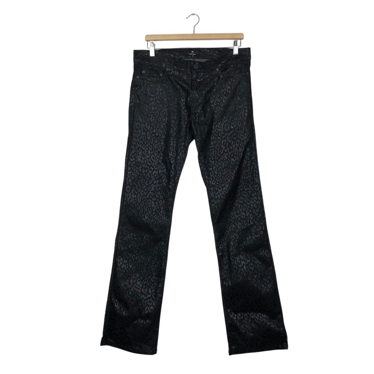 Japanese Brand 📌Vintage Biker Pants Polkadot Design Black Varia Size US 32 / EU 48 - 2 Thumbnail