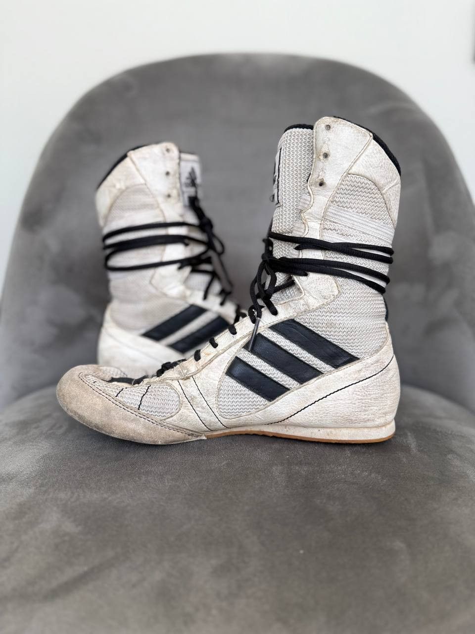 Adidas Adidas Tygun 00s Y2K Leather Wrestling Boxing Boots Size 6 Size US 7.5 / IT 37.5 - 3 Thumbnail