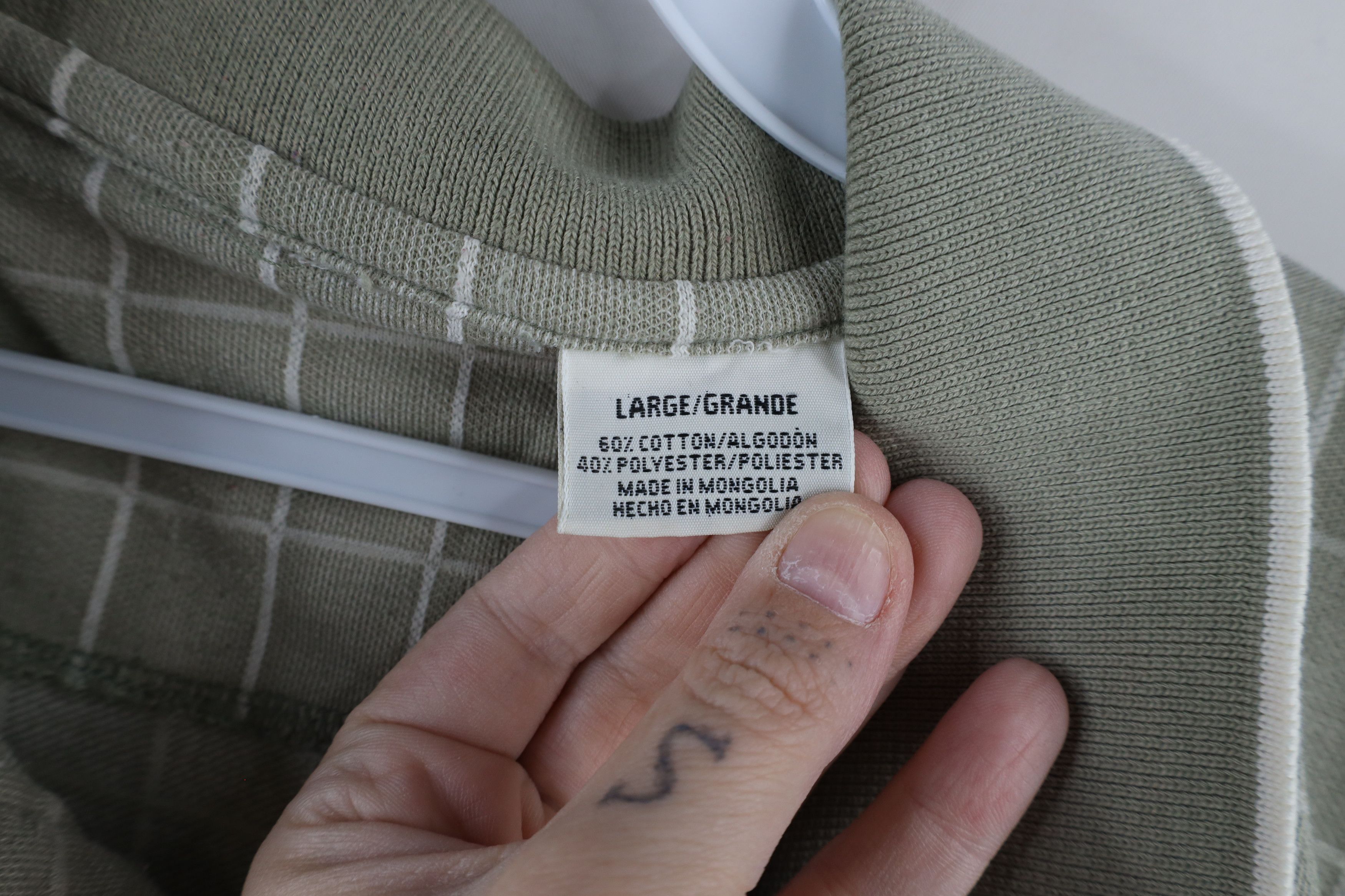 Vintage Vintage 90s Streetwear Knit Collared Polo Shirt Checkered Size US L / EU 52-54 / 3 - 6 Thumbnail