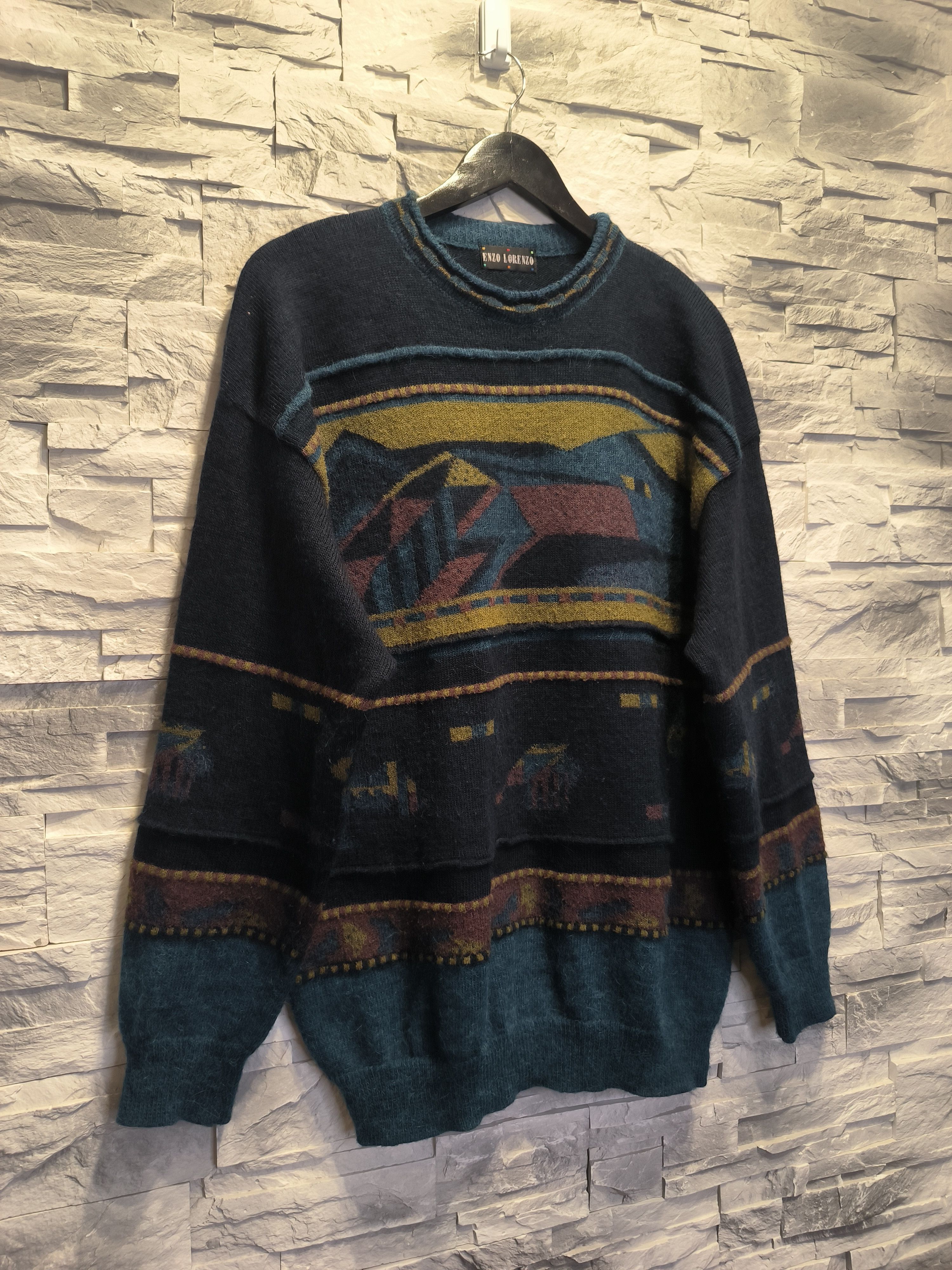Vintage Vintage Enzo Lorenzo Wool Alpaca Knitwear Sweater Size US M / EU 48-50 / 2 - 3 Thumbnail