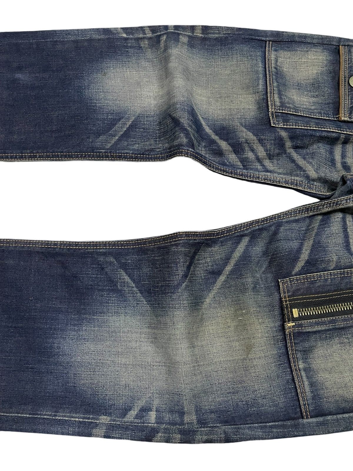 Edwin × Hysteric Glamour × Japanese Brand Edwin Bush Pocket Mud Wash Claw Mark Loose Denim Pants Size US 32 / EU 48 - 11 Thumbnail