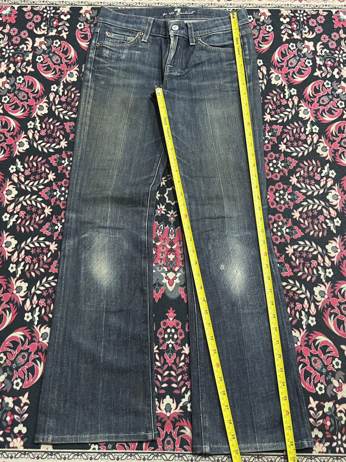 7 For All Mankind 7 For All Mankind Dark Blue Washed Flare Jeans Size 26" / US 2 / IT 38 - 11 Thumbnail