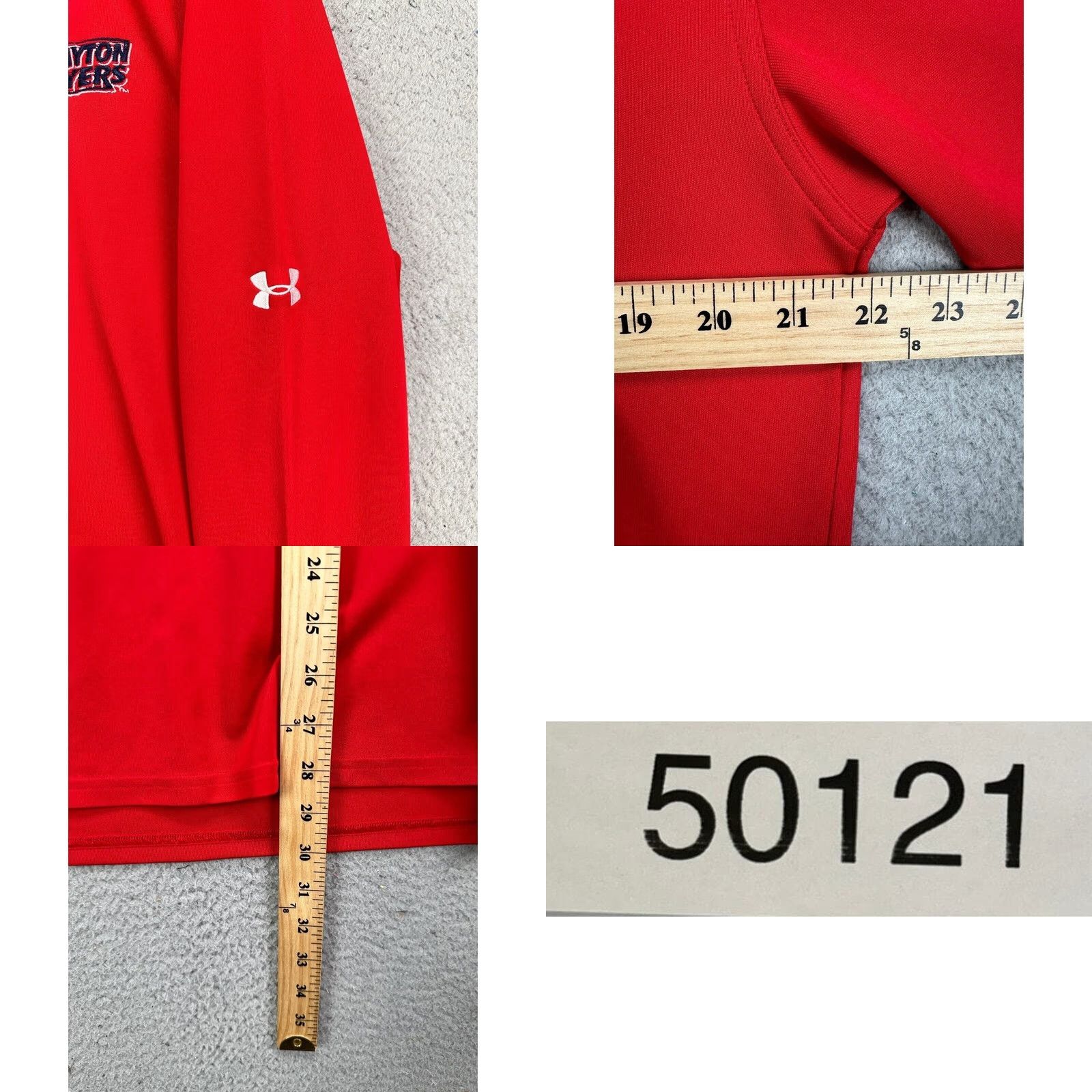 Under Armour Dayton Flyers Polo Shirt Under Armour Mens Medium Red Long Sleeve Athletic Size US M / EU 48-50 / 2 - 8 Thumbnail