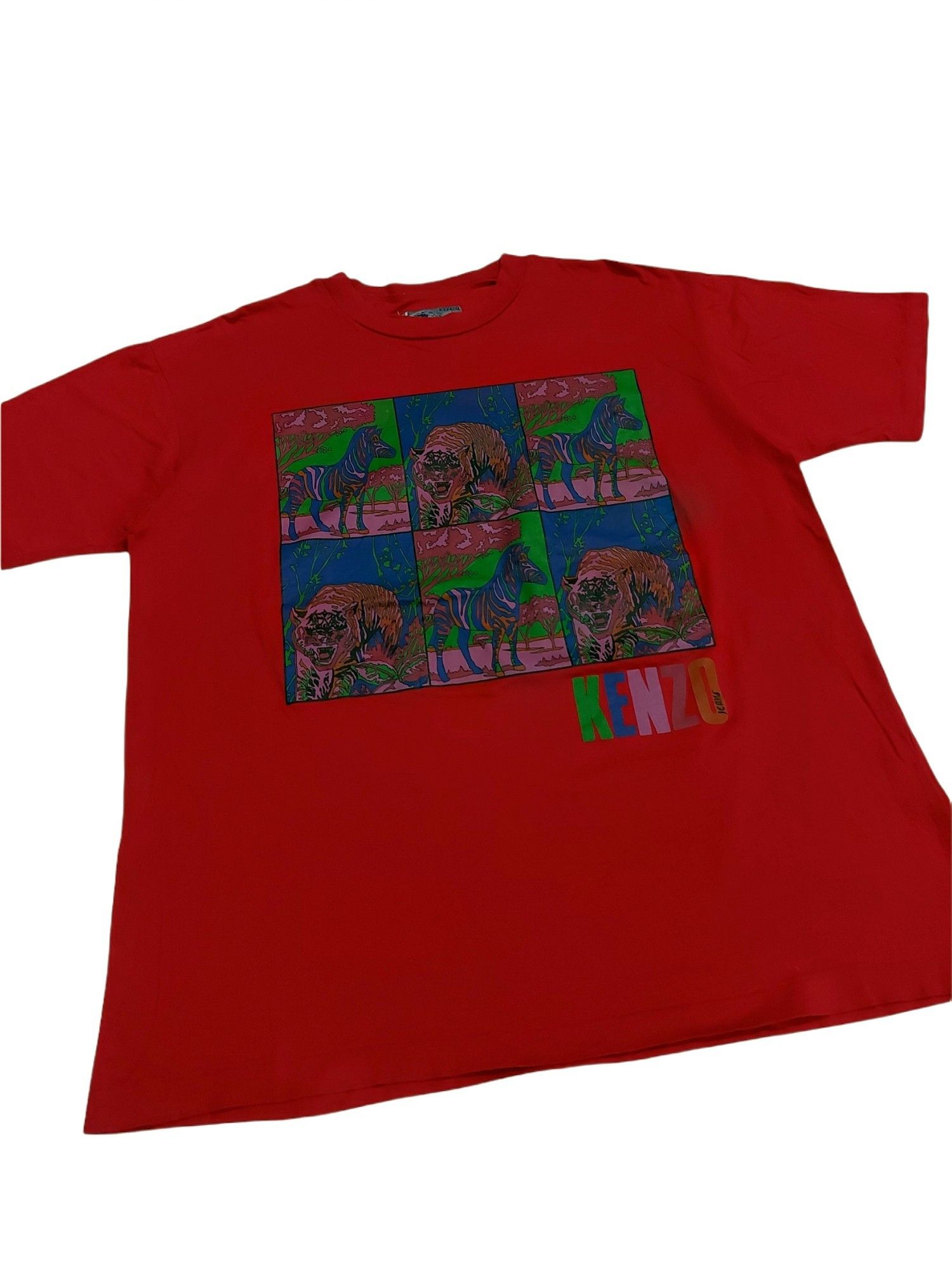Kenzo Deadstock Vintage Kenzo "Predator & Prey" Single Stitch Tee Size US L / EU 52-54 / 3 - 6 Thumbnail