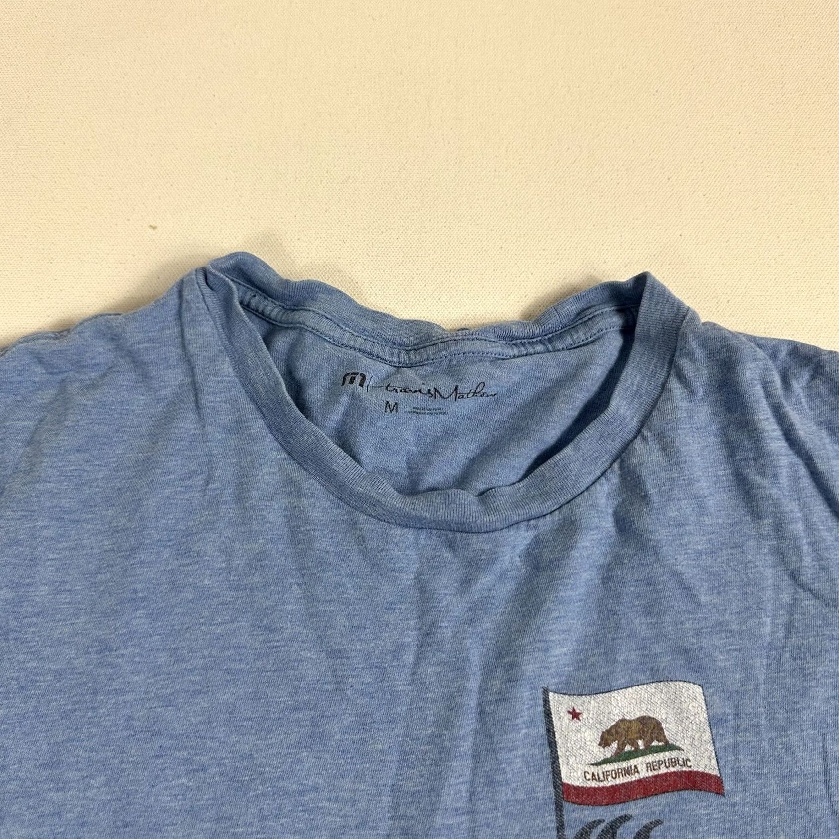 TravisMathew Travis Mathew California Graphic T-Shirt Mens Medium Blue Short Sleeve Mens Size US M / EU 48-50 / 2 - 5 Thumbnail