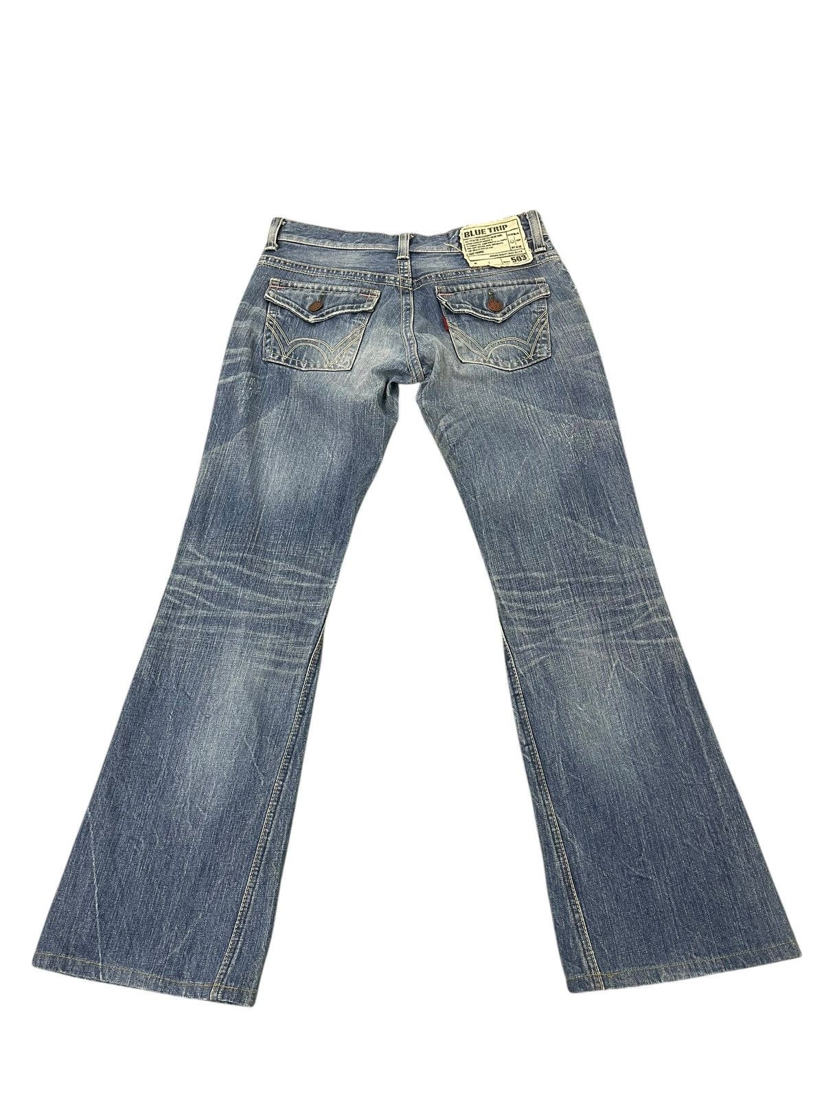 If Six Was Nine Flare Jeans Edwin Japan Distress Low Rise Boot Cut 2🟦0 Size US 30 / EU 46 - 10 Thumbnail