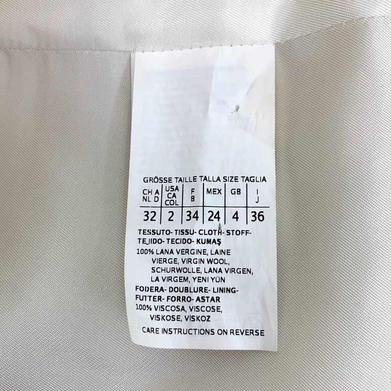 Max Mara Max Mara Beige-wool one-button long-sleeved coat with fur Size XS / US 0-2 / IT 36-38 - 6 Thumbnail