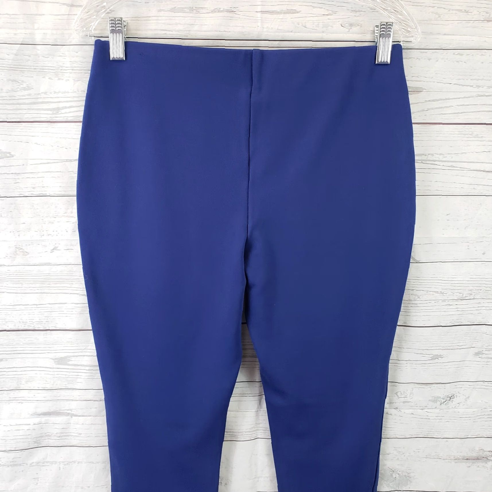 Vintage Chico's Womens Cropped Pants Size 4 Blue Mid Rise Rayon Blend Pull On Flat Front 25in Inseam Womens Size 27" / US 4 / IT 40 - 4 Thumbnail