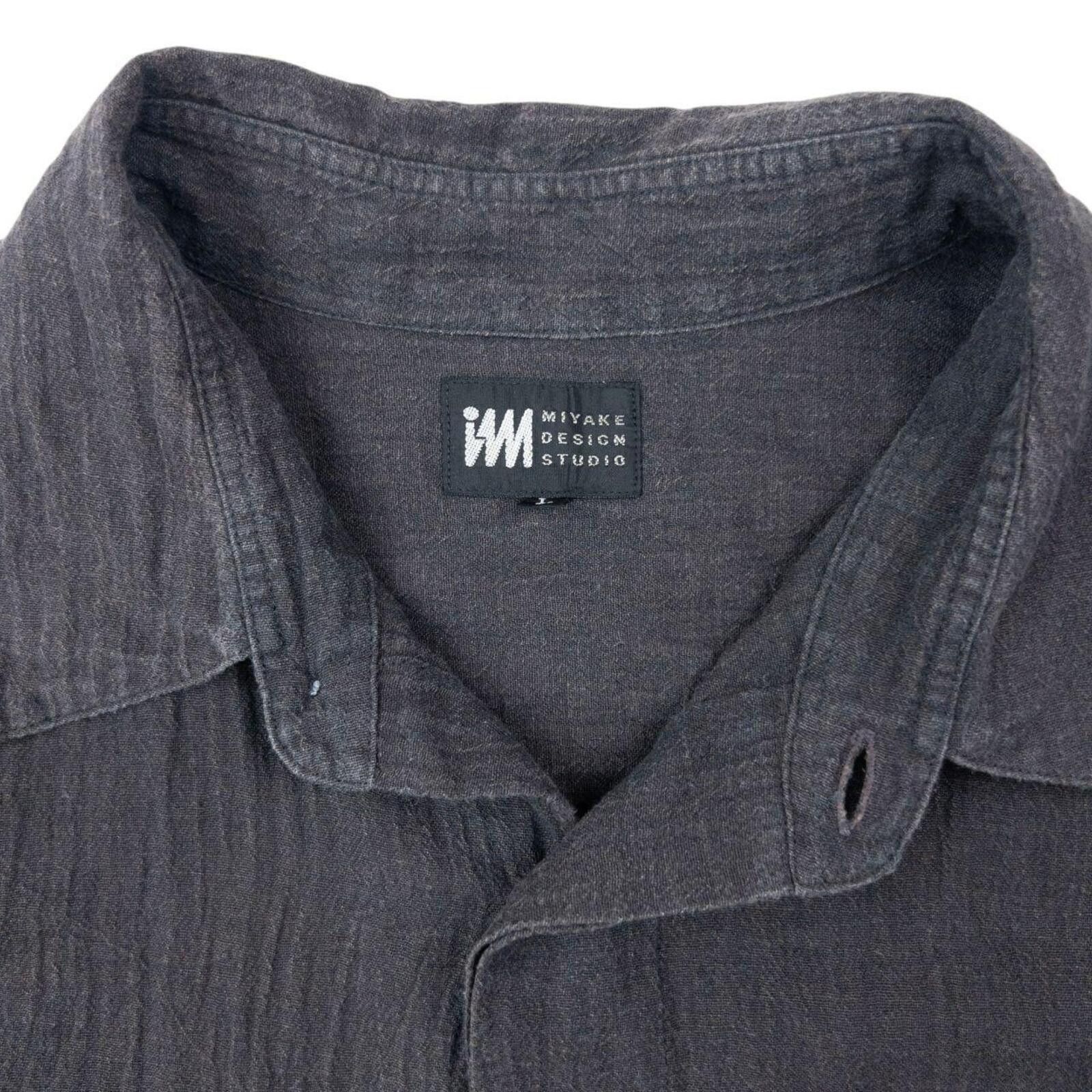 Vintage 90s Issey Miyake Linen Long Sleeve Linen Shirt XL