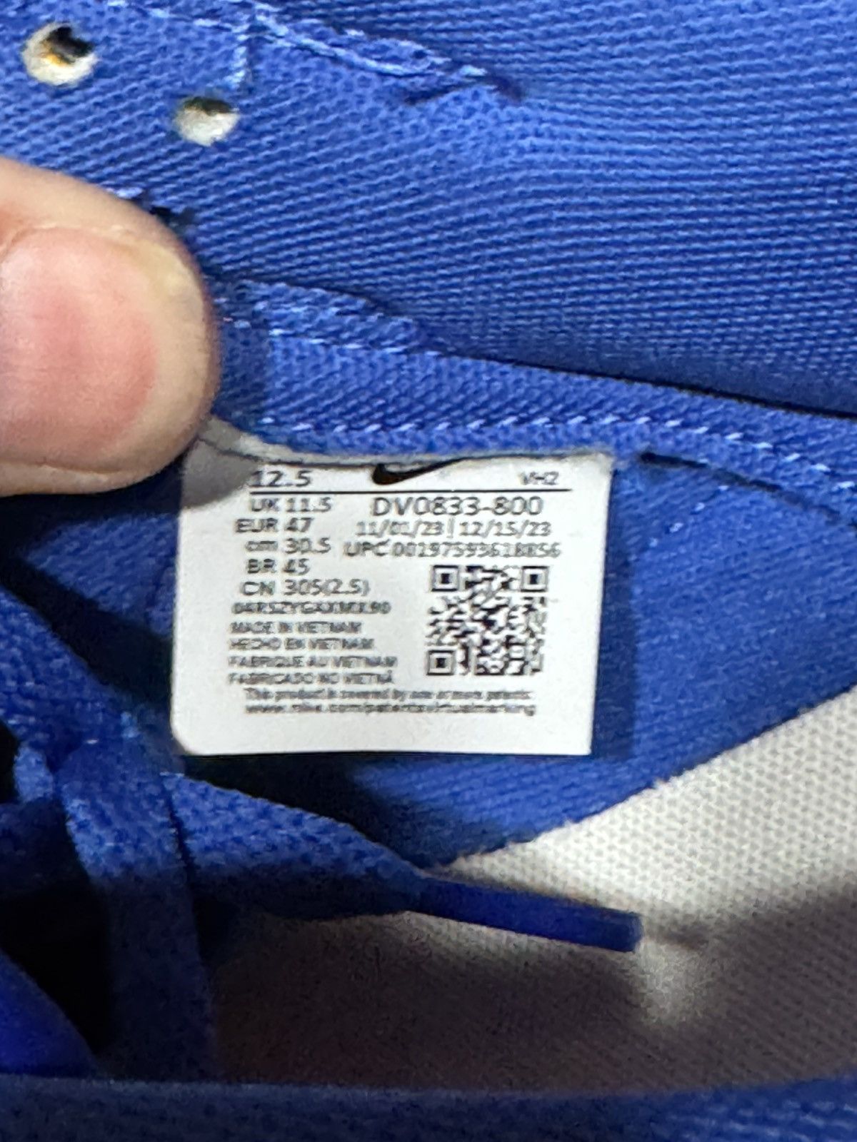 Nike Nike dunk low knicks VNDS size 12.5 Size US 12.5 / EU 45-46 - 6 Thumbnail
