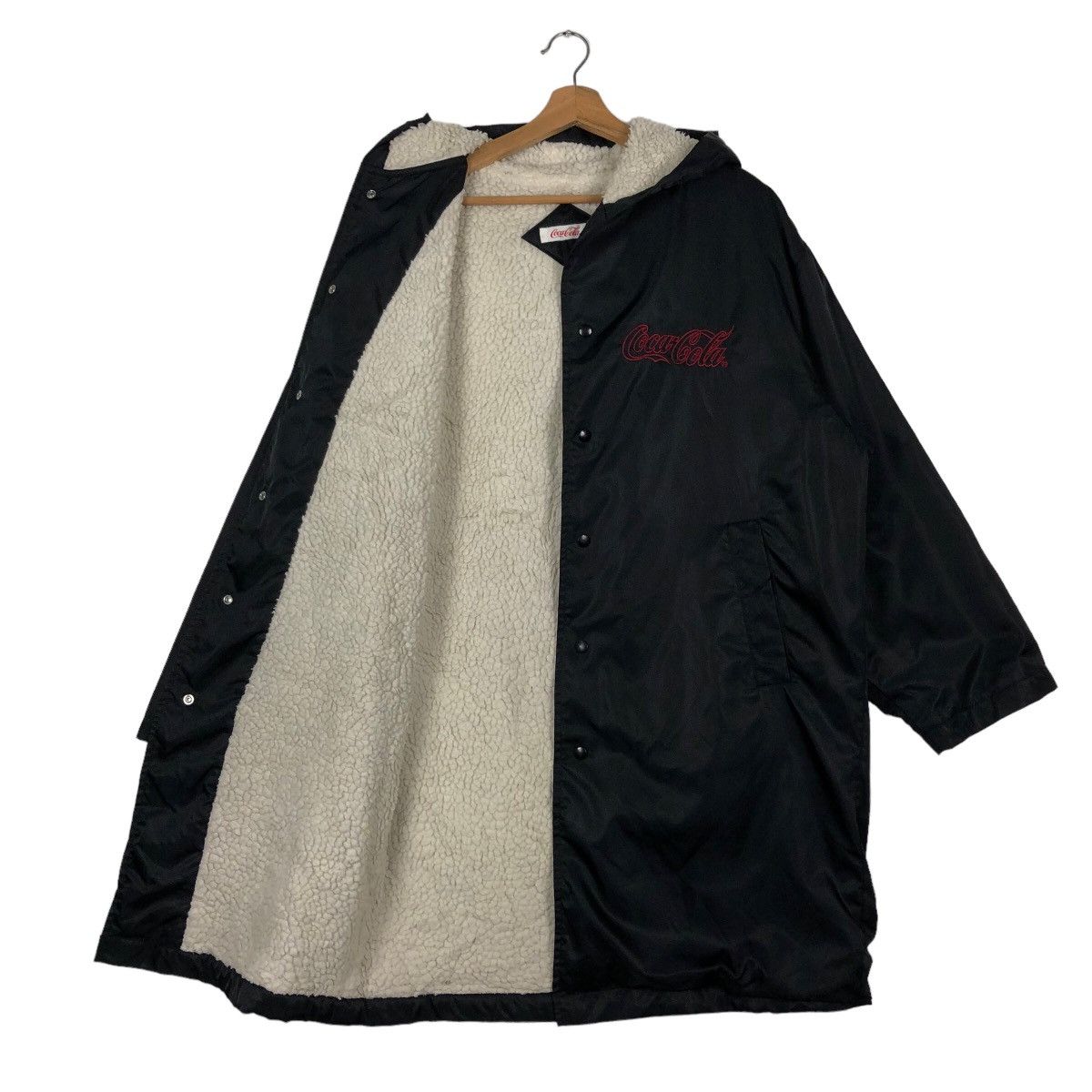 Japanese Brand 🔥90’s Vintage Coca Cola Coach Long Jacket Mink Fur Lining Size US L / EU 52-54 / 3 - 11 Thumbnail