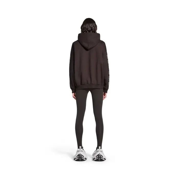 Balenciaga o1bcso1str0326 Nologo Hoodie Medium Fit in Black/Grey Size US XL / EU 56 / 4 - 4 Thumbnail