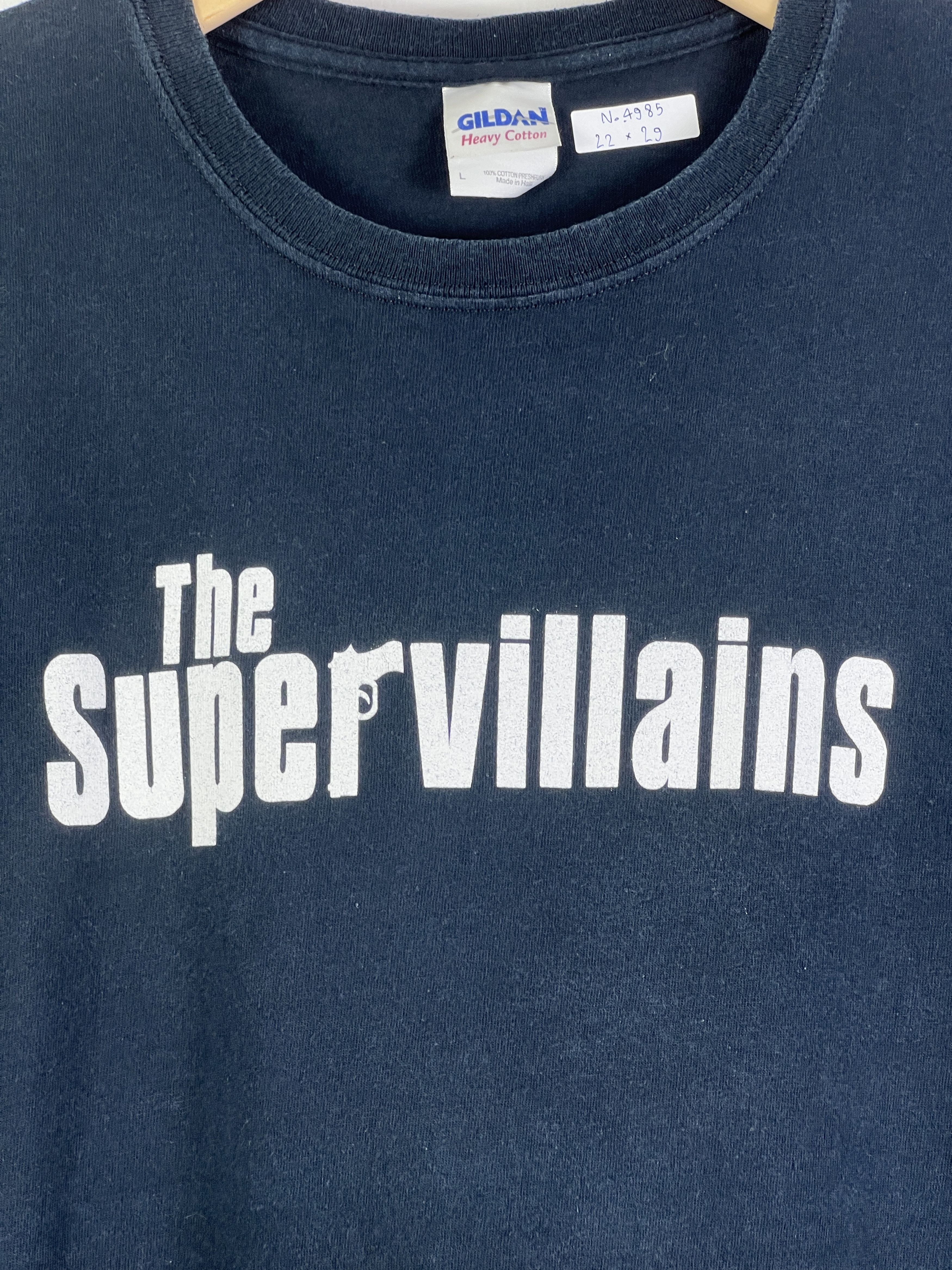 Band Tees No.4985 Vintage The Supervillains Band Graphic Tee (L) Size US L / EU 52-54 / 3 - 2 Thumbnail