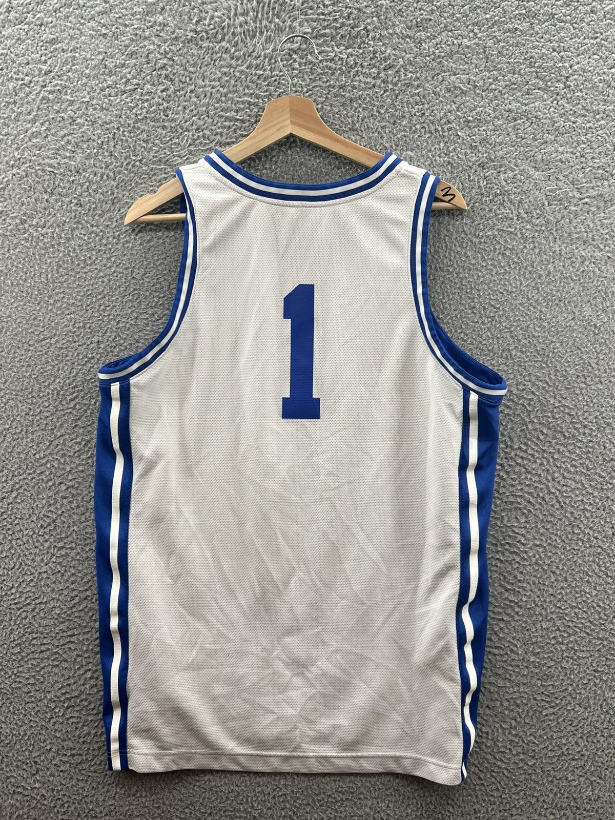Nike Nike Duke Blue Devils #1 White Blue Jersey Large BV2584-102 Size US L / EU 52-54 / 3 - 2 Thumbnail