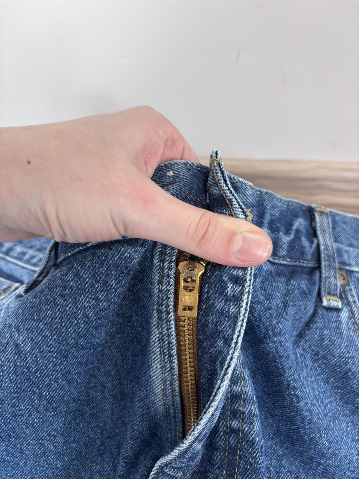 Carhartt Carhartt Men’s Denim Jeans Blue Flannel Plaid Lining Size US 38 / EU 54 - 15 Thumbnail