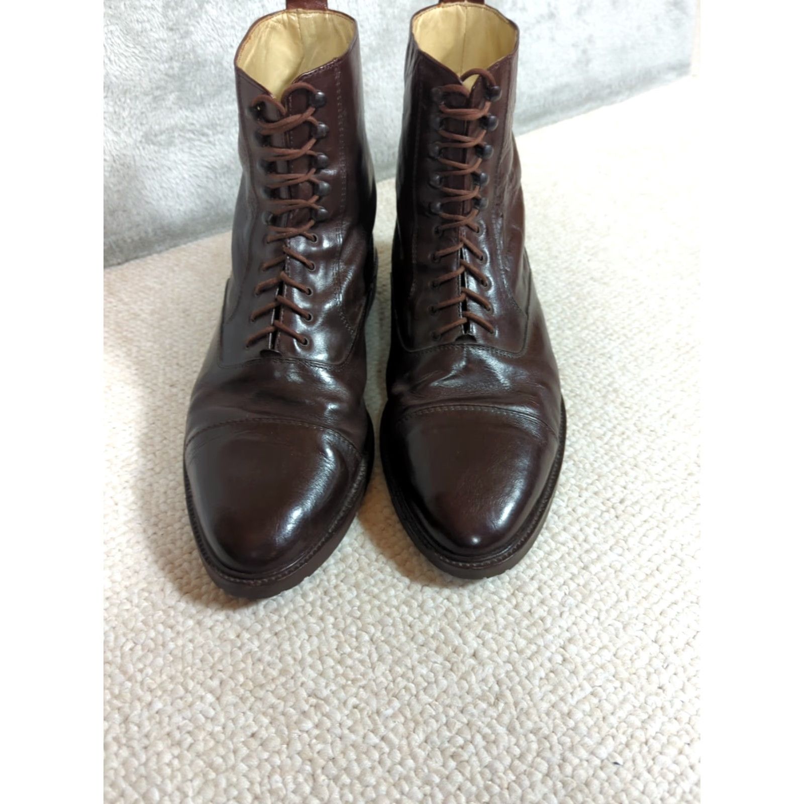 Kenneth Cole Kenneth Cole Chukka Boots Mens 11 Brown Leather Made In Italy Lace Up Beatle Boots Winter Casual Leather Lining Rubber Outsole Skinny? Size US 11 / EU 44 - 2 Thumbnail