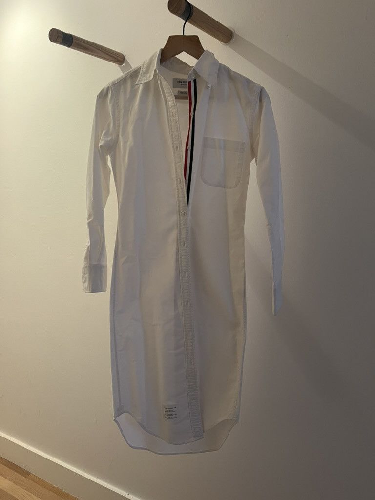Thom Browne Oxford Grosgrain Placket Shirtdress Size S / US 4 / IT 40 - 2 Thumbnail