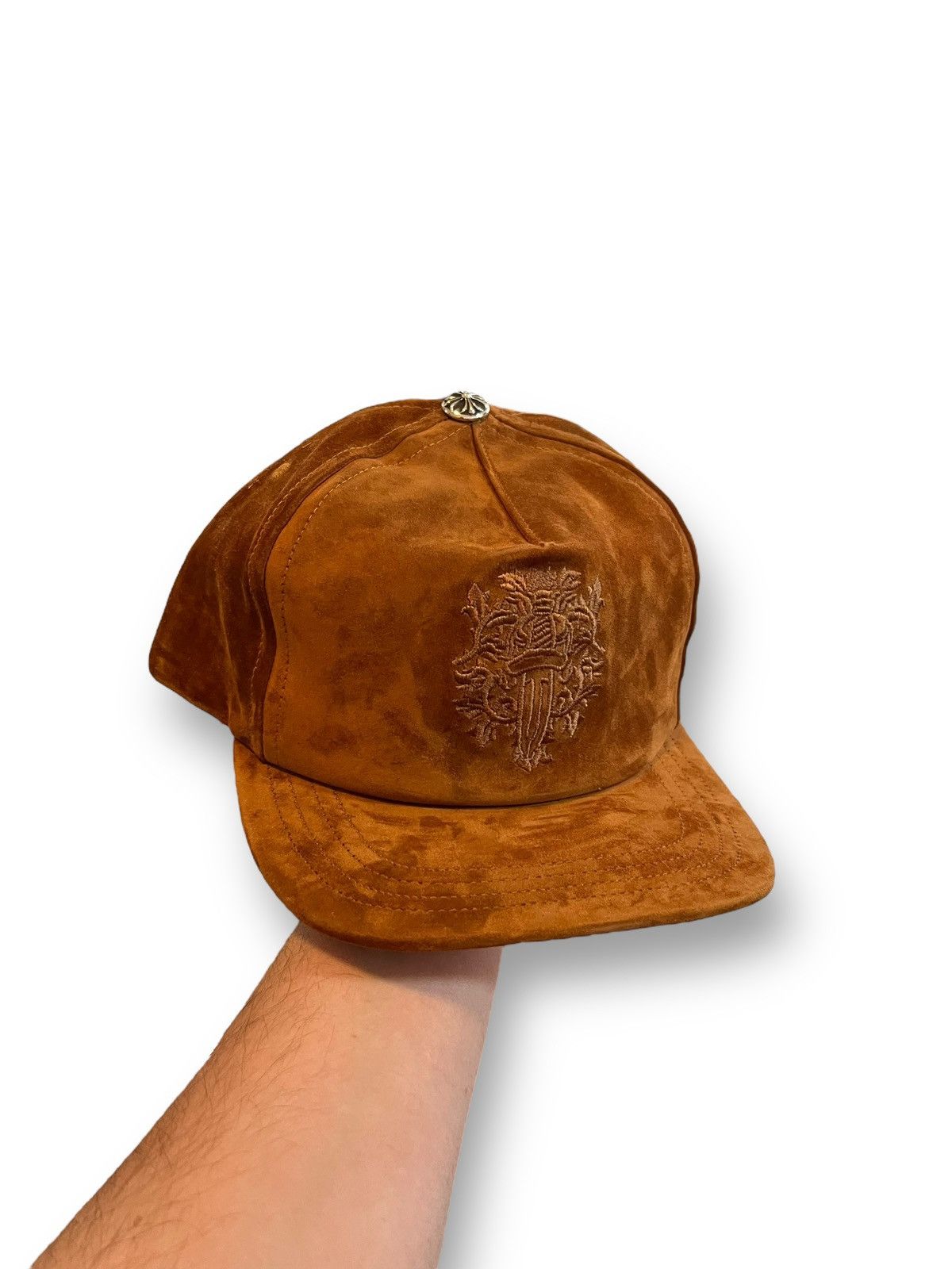 Chrome Hearts Chrome Hearts 5-Panel Brown Suede Dagger Hat (Unopened) Size ONE SIZE - 2 Thumbnail