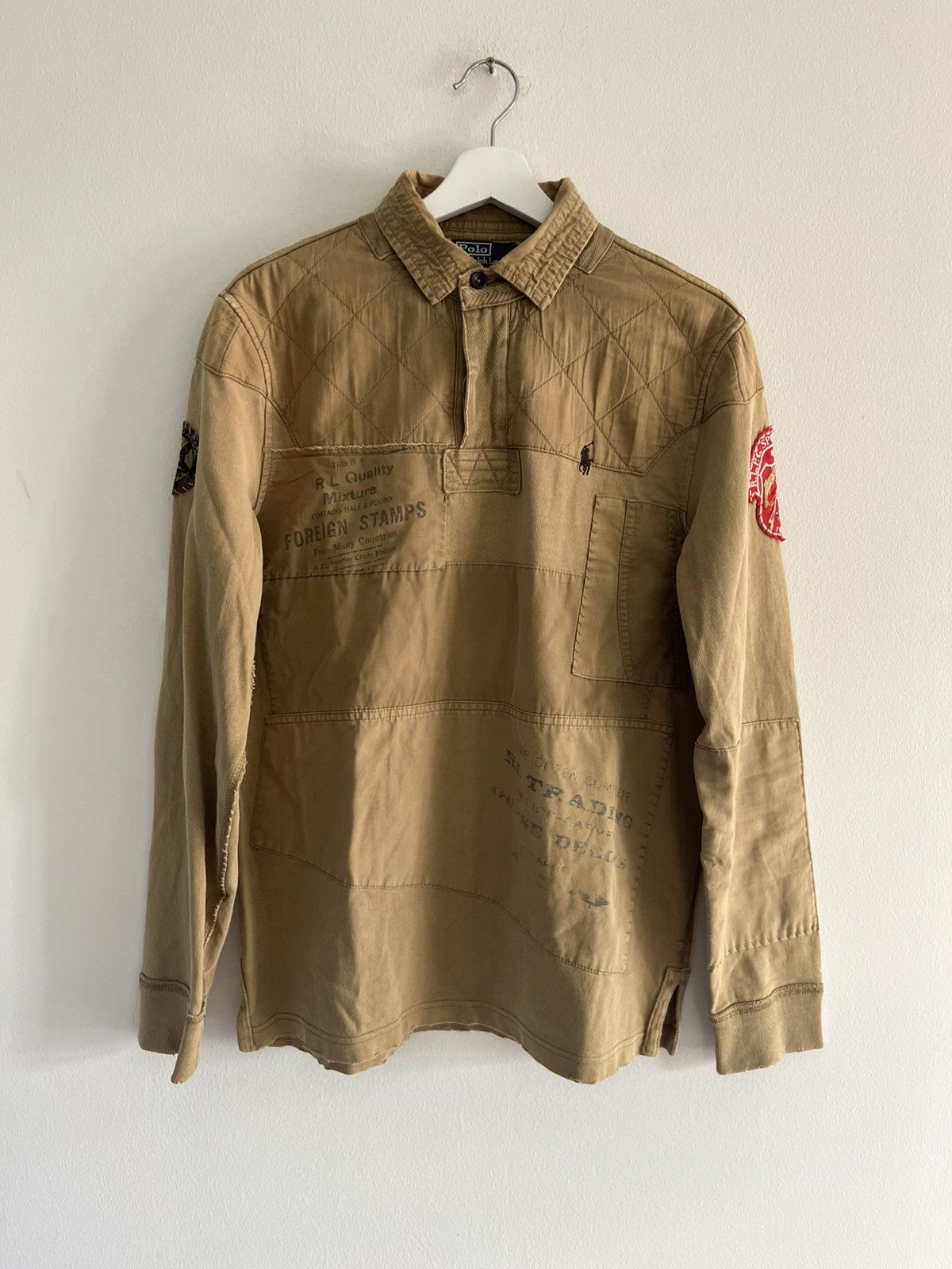 Polo Ralph Lauren Vintage Ralph Lauren - Patchwork Rugby Size US M / EU 48-50 / 2 - 1 Thumbnail