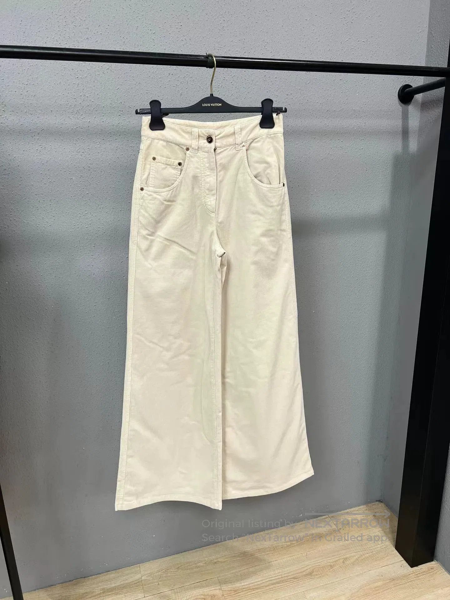 Brunello Cucinelli Brunello Cucinelli High-Waist Cashmere Trousers. Size 35" - 1 Thumbnail
