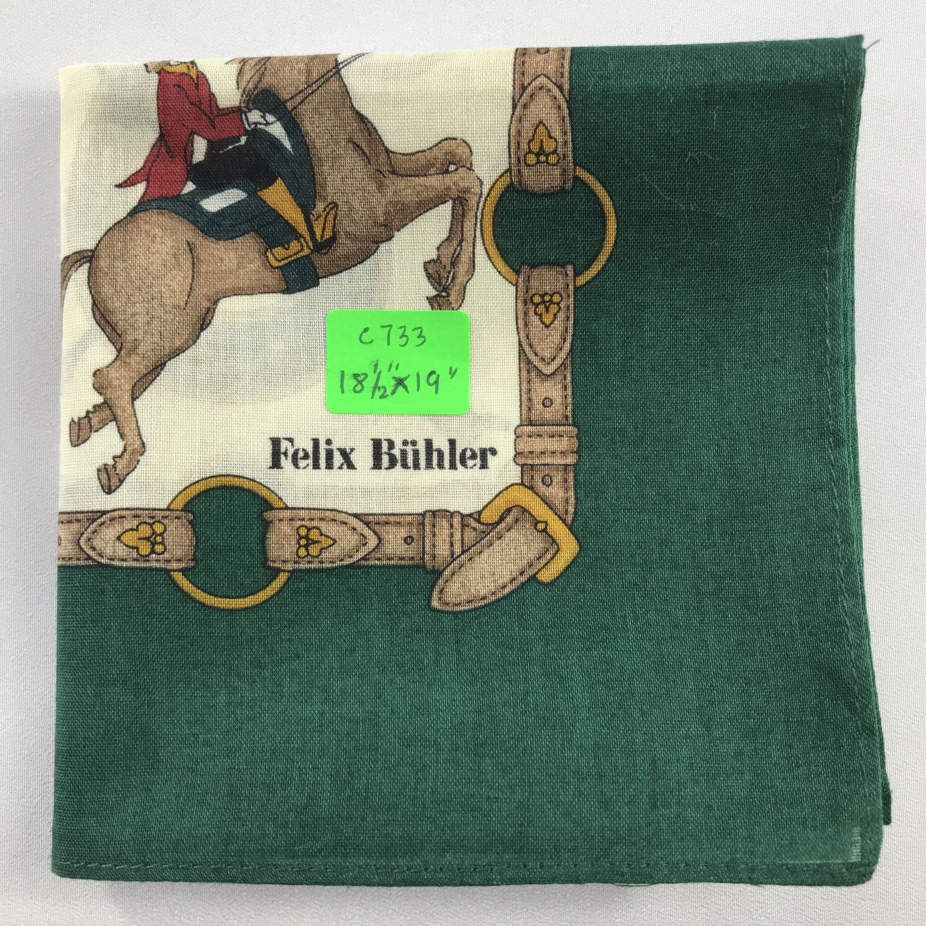 Vintage Felix Buhler Handkerchief / Bandana / Neckerchief C733 Size ONE SIZE - 7 Thumbnail