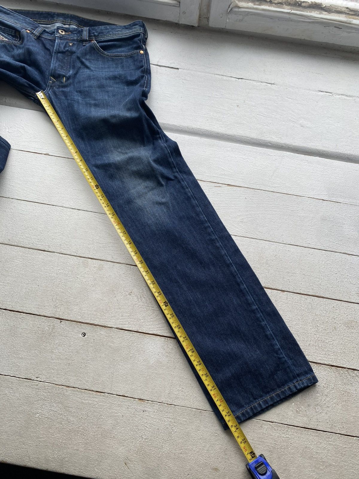 Diesel Luxury 00s Diesel Safado Retro Regular Slim Straight Jeans Size US 31 - 21 Thumbnail