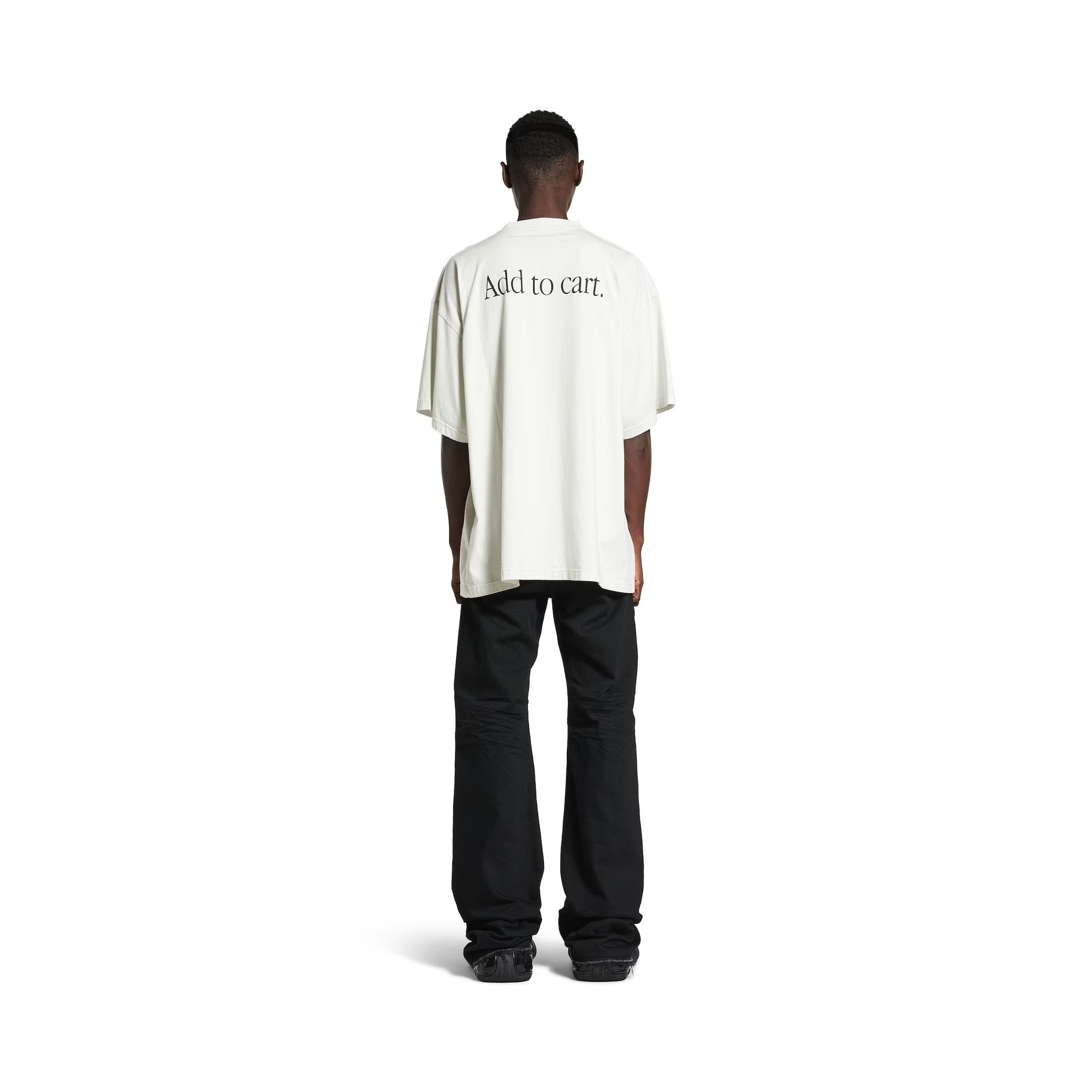 Balenciaga o1w1db10526 Basketball Sneaker T-Shirt Oversized in White Size US L / EU 52-54 / 3 - 6 Thumbnail