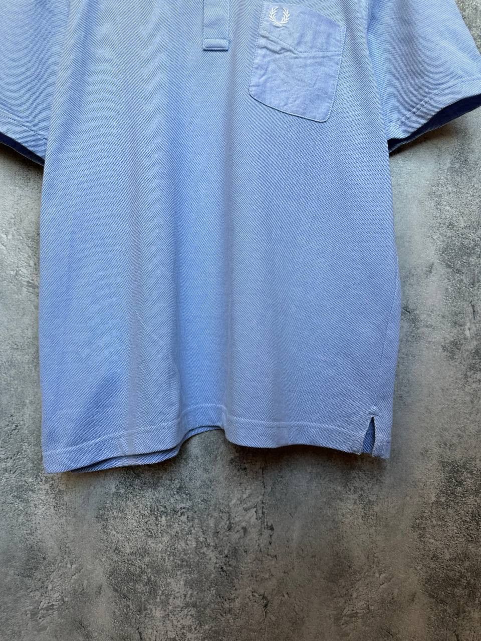Fred Perry Fred Perry Sky Blue Button-Down Polo Shirt Slim Fit Pocket Size US XL / EU 56 / 4 - 7 Thumbnail