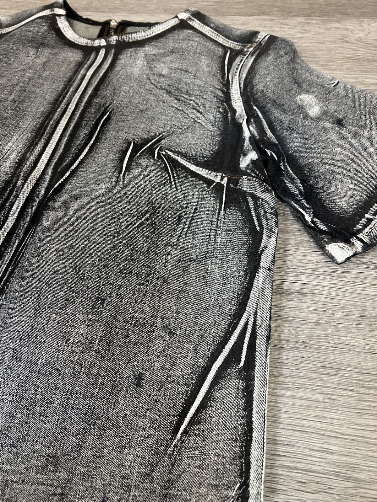 McQ Alexander McQueen Alexander McQueen Denim Short Sleeve Zip-up Jacket Prototype Size S / US 4 / IT 40 - 12 Thumbnail
