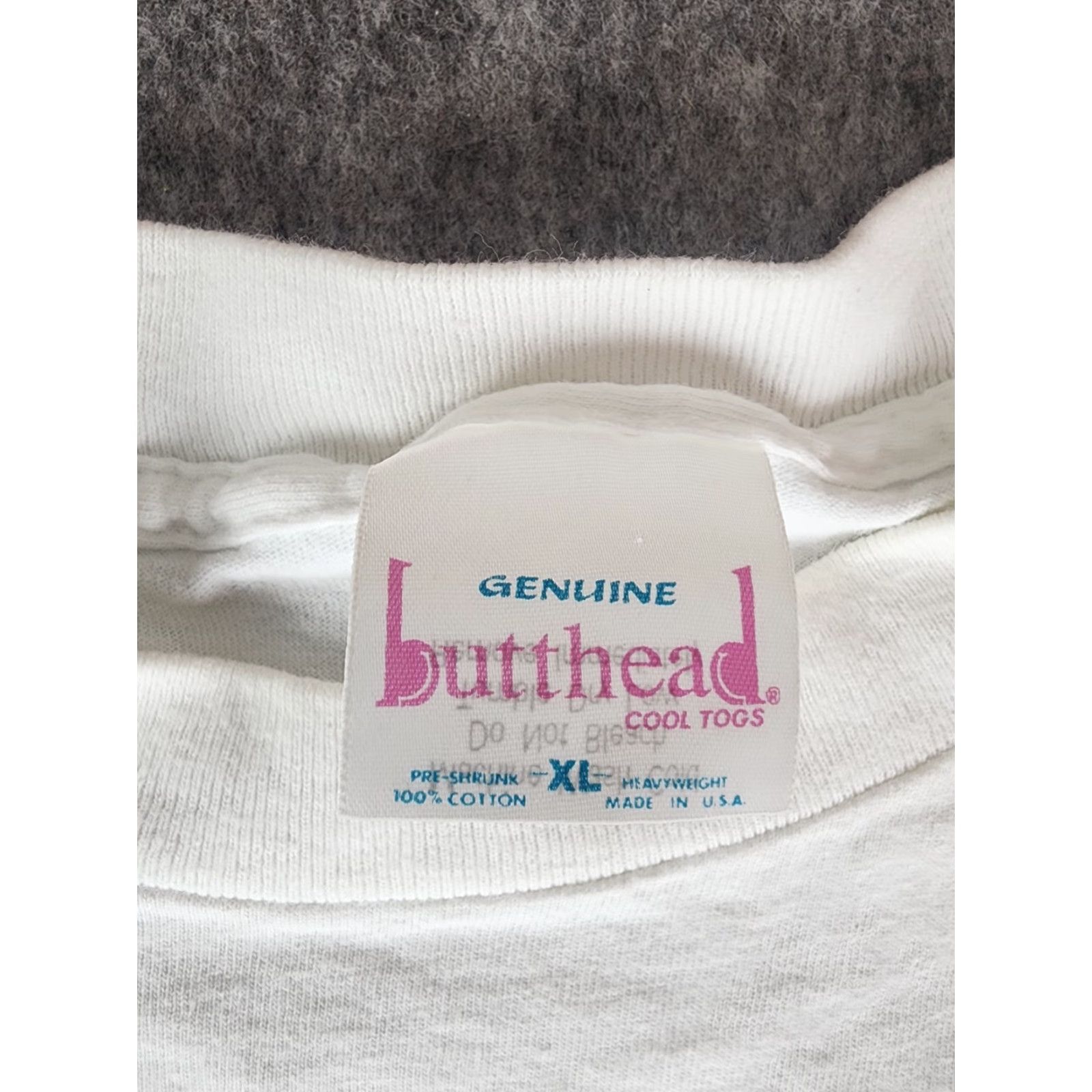 Vintage VINTAGE 1990s Butthead T-Shirt SZ Shirt XL White Mens Funny USA Panama City Fl Size US XL / EU 56 / 4 - 4 Thumbnail