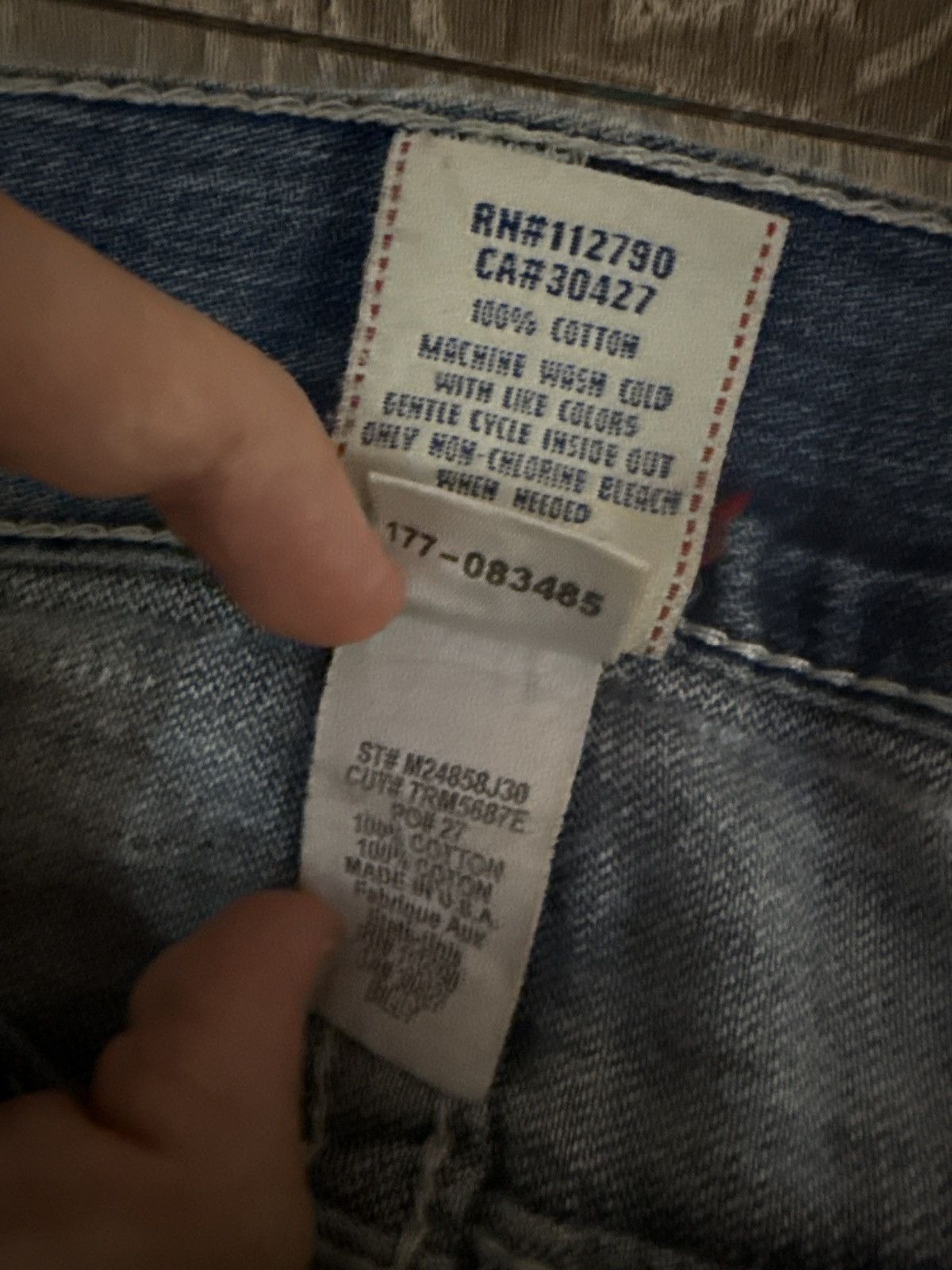 True Religion true religion jeans skull tag, vintage Size US 31 - 8 Thumbnail