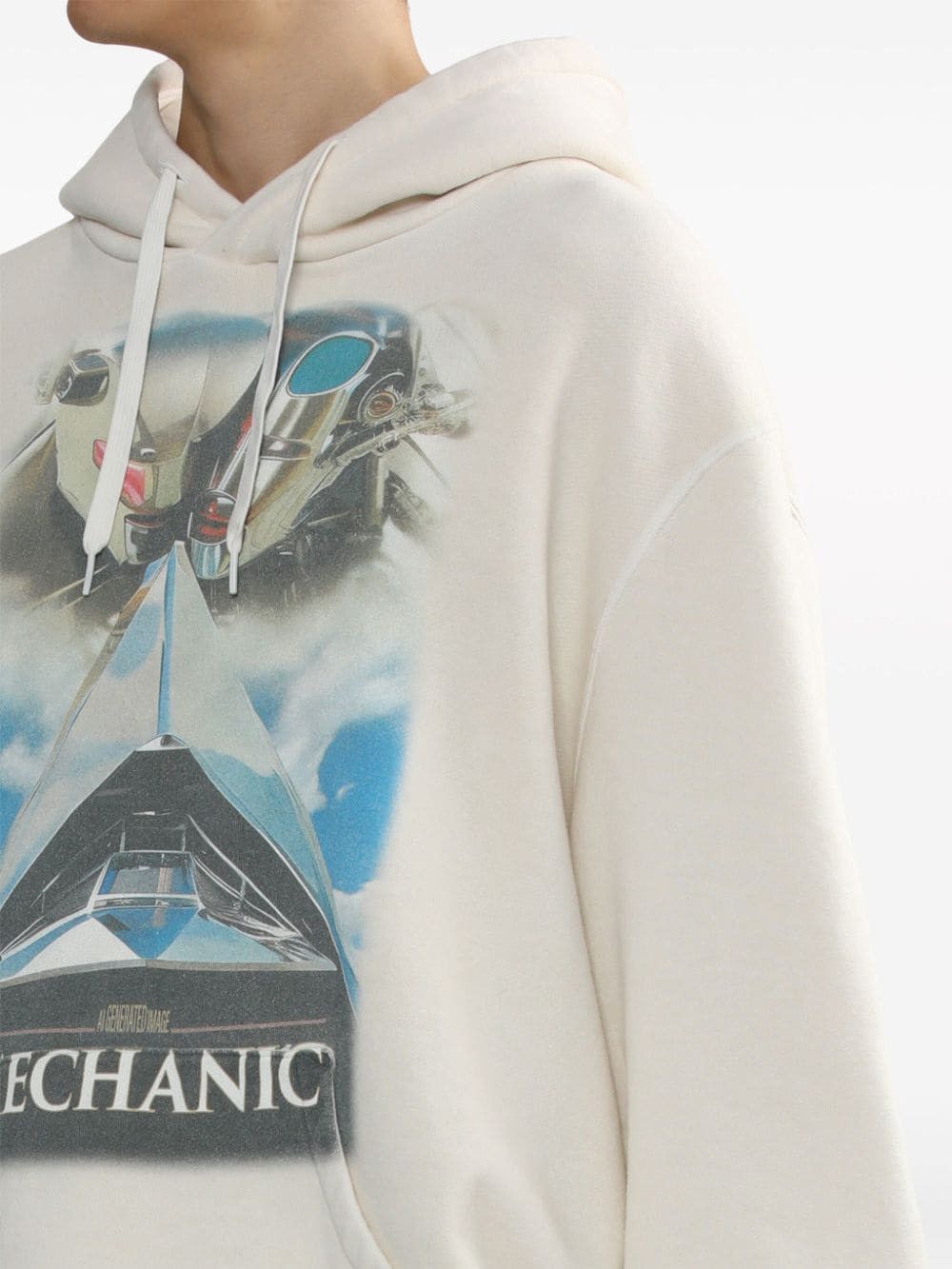 Doublet o1mris0824 Print Hoodie in White Size US S / EU 44-46 / 1 - 6 Thumbnail