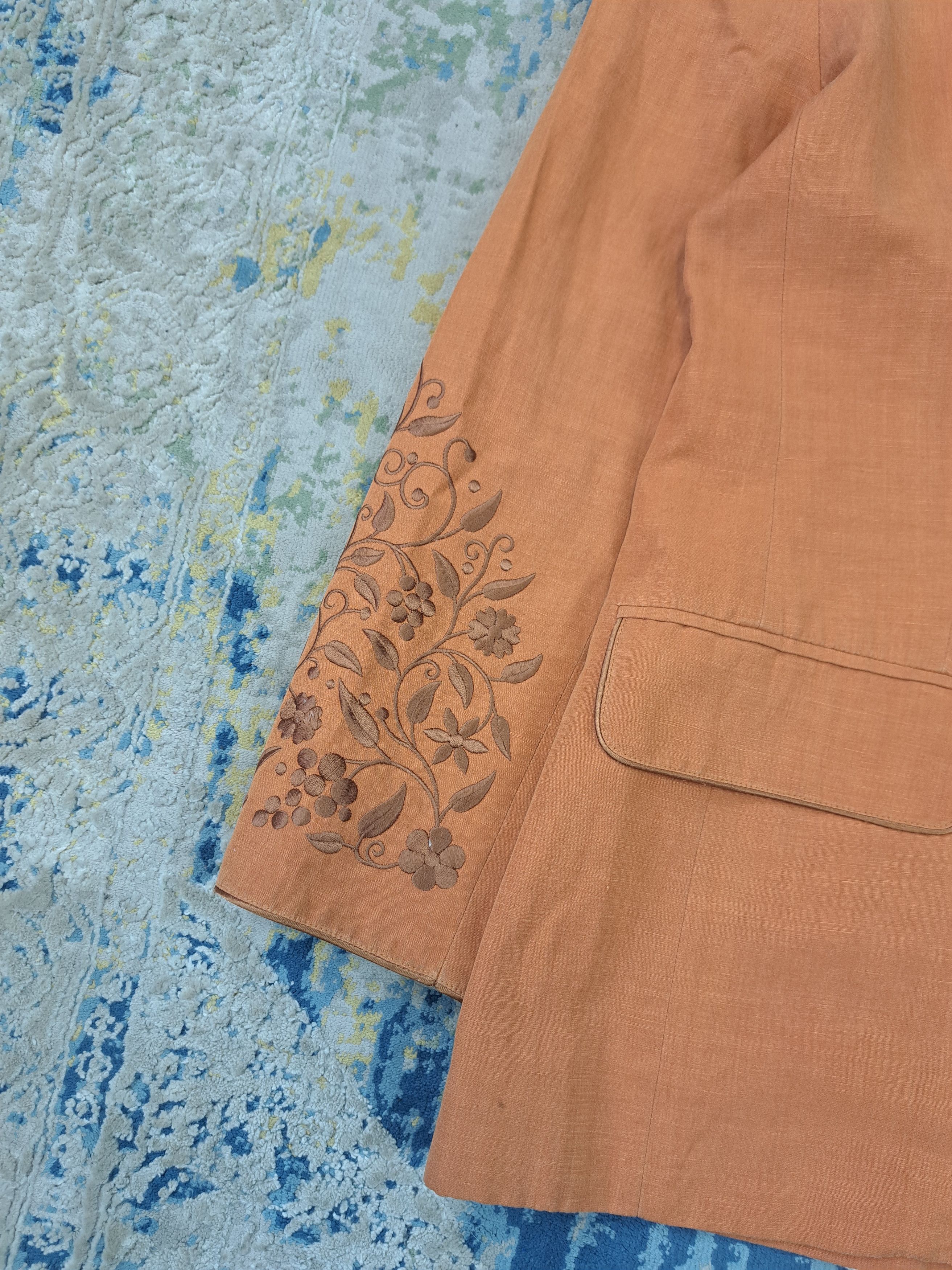Kenzo Kenzo Floral Embroidery Silk Avant Garde Blazer Japan Style Size XL / US 12-14 / IT 48-50 - 3 Thumbnail