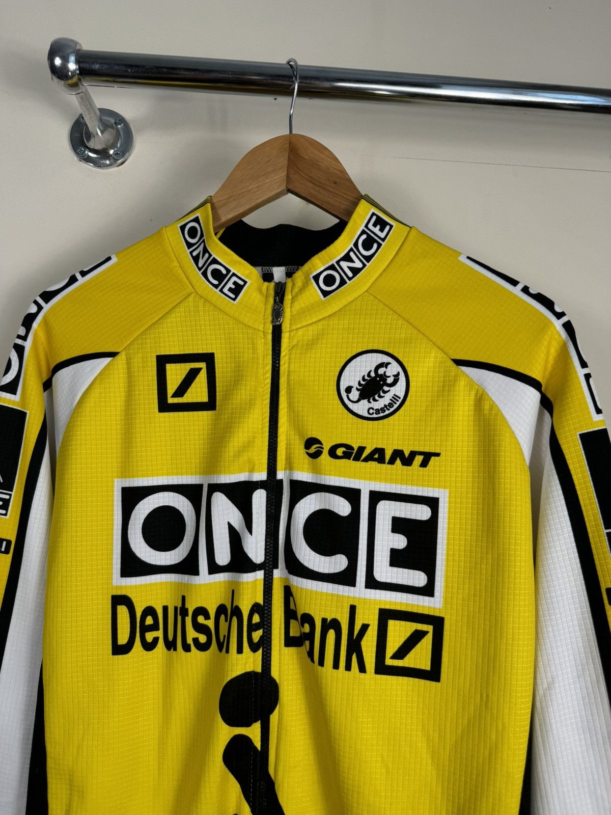 Vintage CASTELLI 🦂 Vintage ONCE Deutsche Bank Cycling Jersey Size US L / EU 52-54 / 3 - 2 Thumbnail