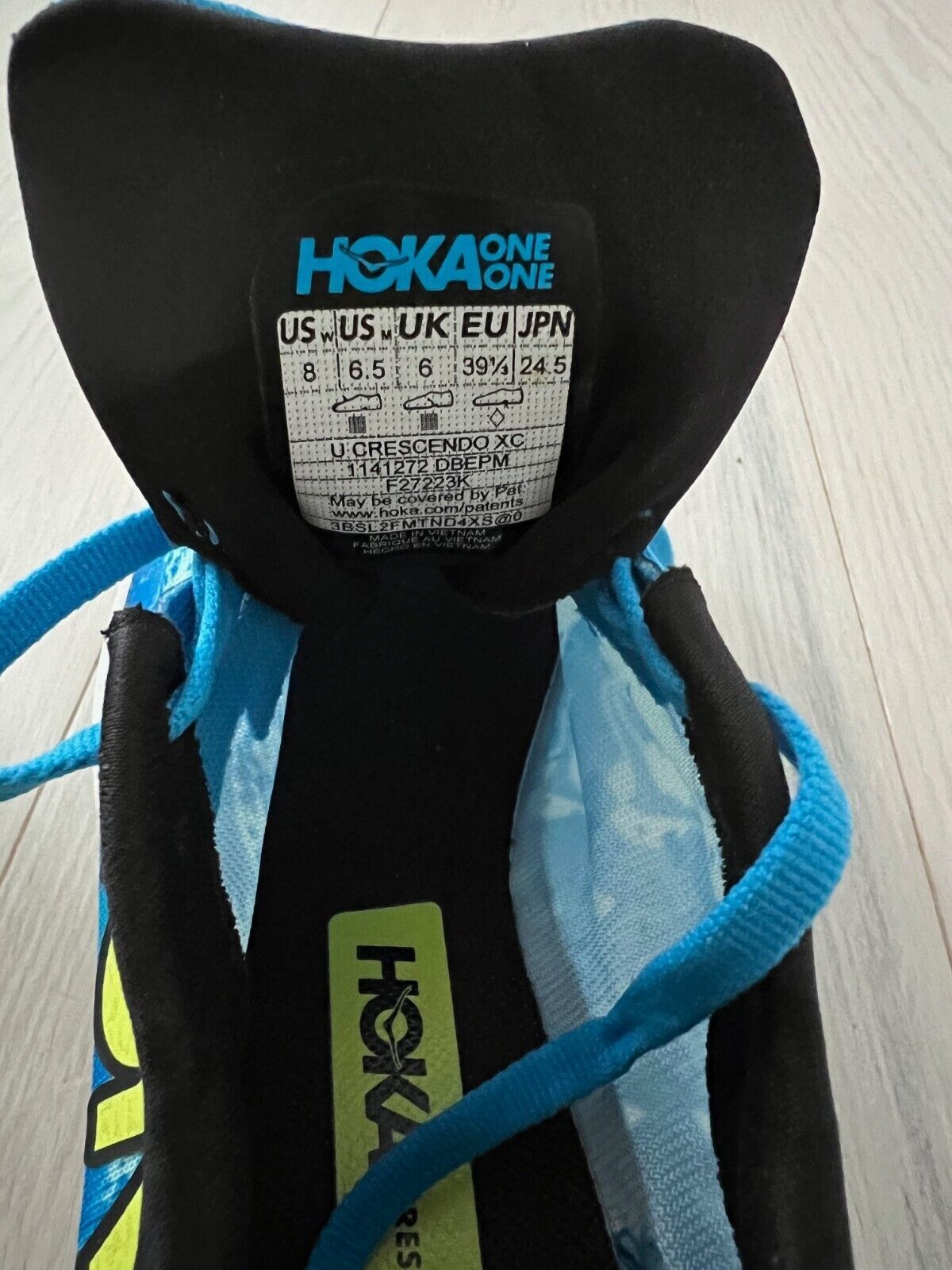 Hoka HOKA 1141272 Crescendo XC Unisex Shoes Blue ( 6.5 ) Size US 6.5 / EU 39-40 - 6 Thumbnail