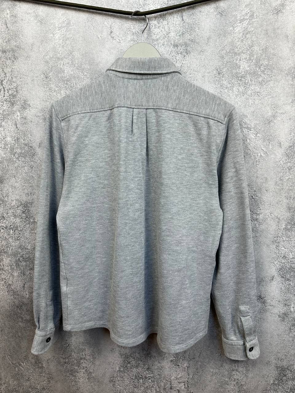 Reiss REISS Scott Jersey Overshirt Button Up Shirt Gray LS Size US L / EU 52-54 / 3 - 2 Thumbnail
