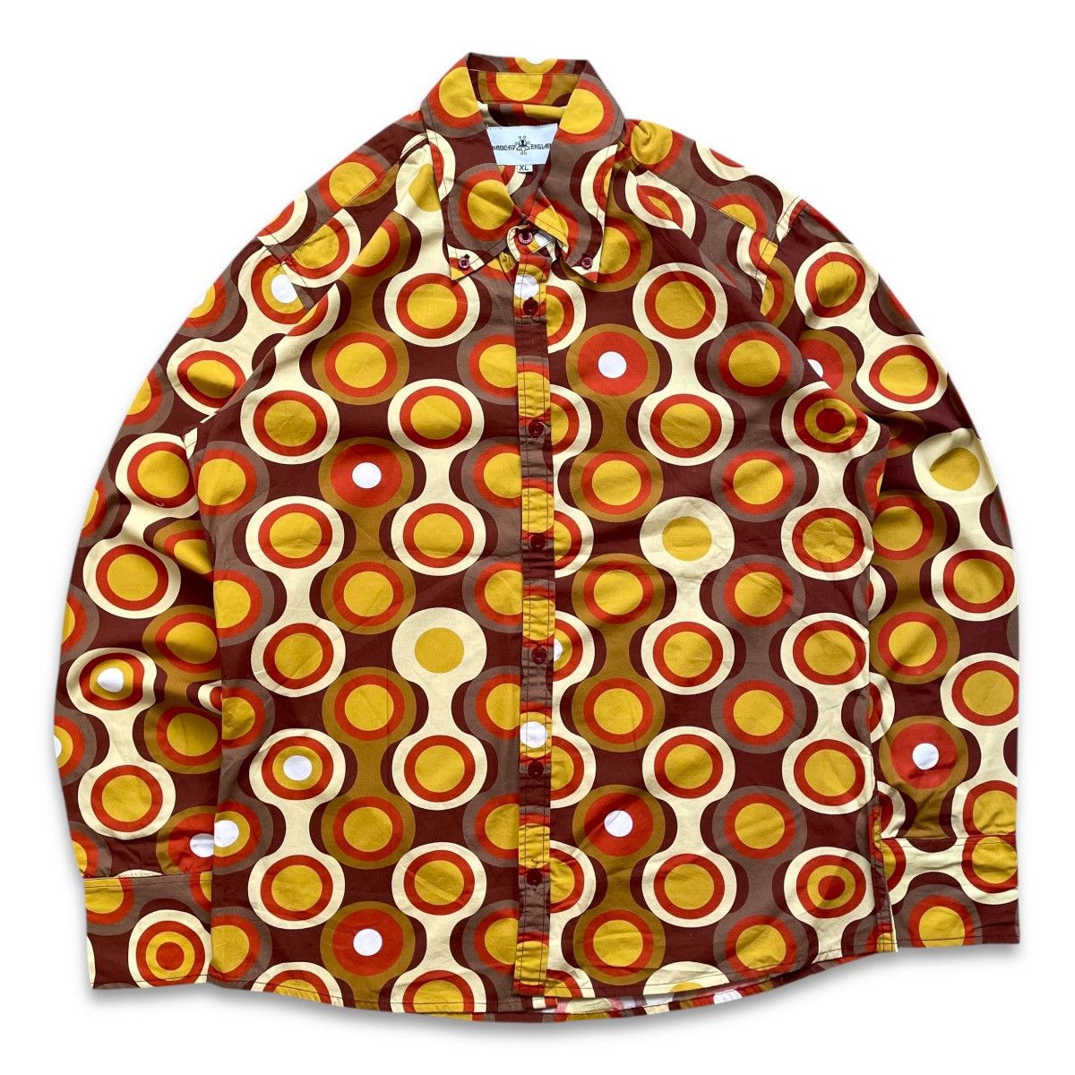 Vintage VINTAGE MADCAP ENGLAND RETRO AOP BUTTON UPS SHIRT Size US XL / EU 56 / 4 - 1 Thumbnail