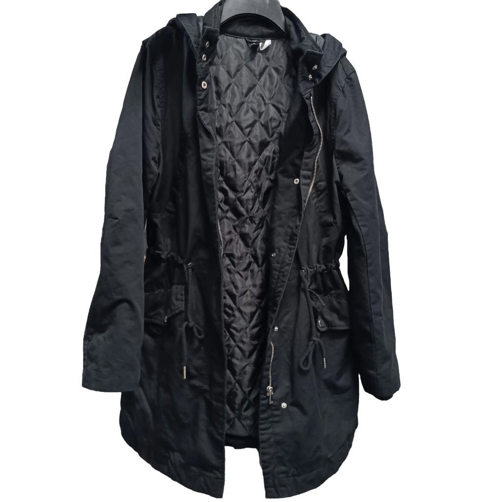 Divided × H&M Women's H&M Divided Parka Coat, M, Black Size M / US 6-8 / IT 42-44 - 4 Thumbnail